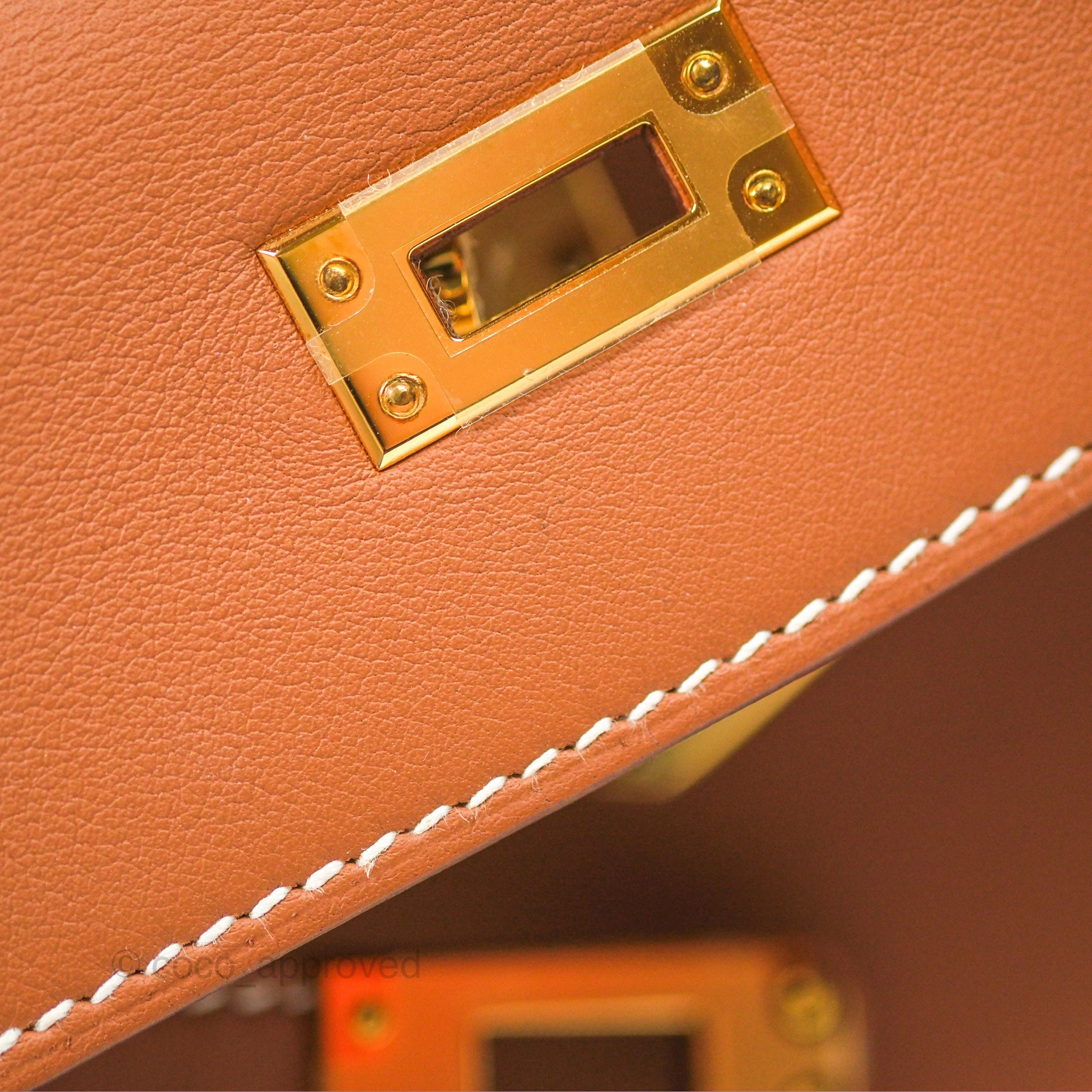 Herms Kelly Mini Pochette Gold Swift Gold Hardware
