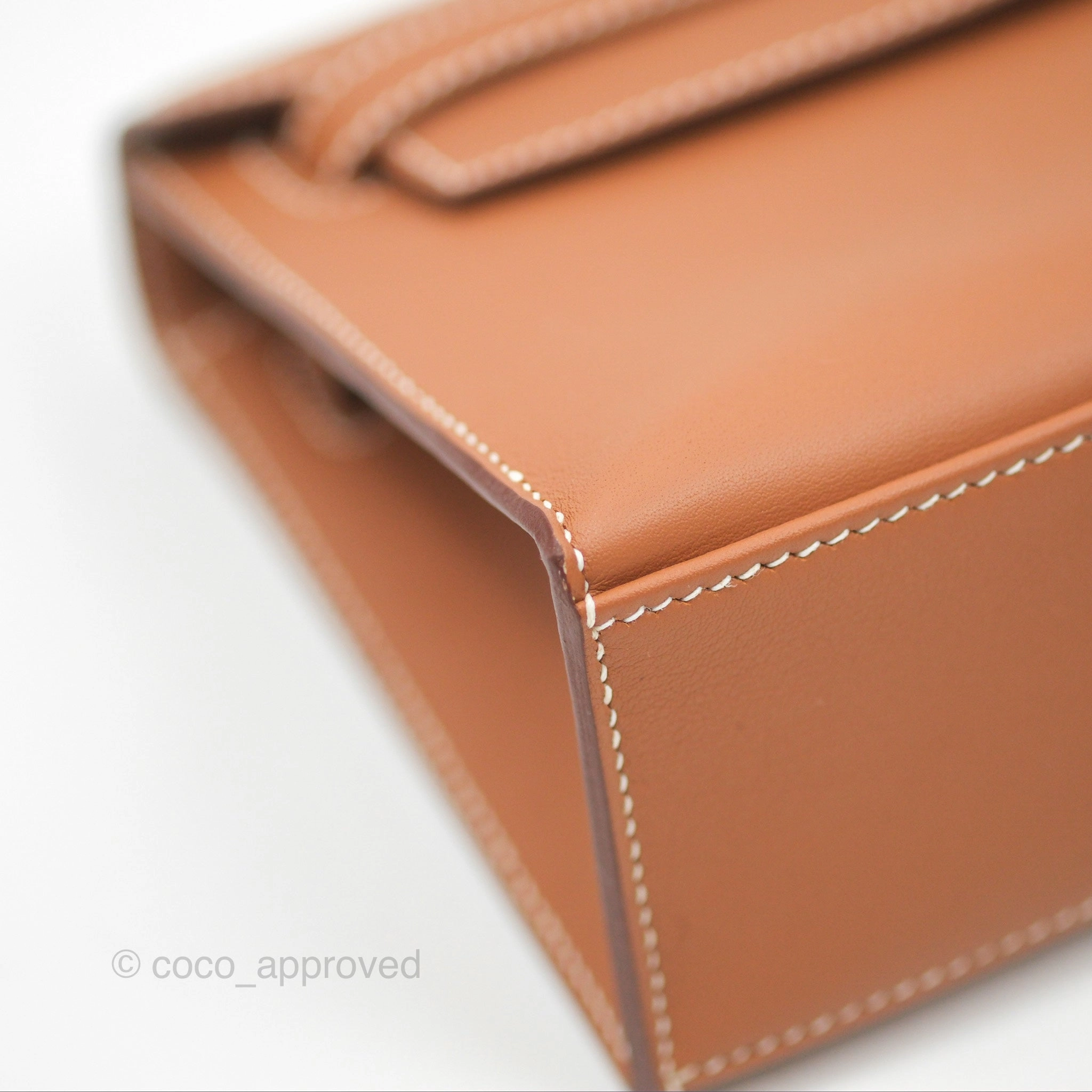 Herms Kelly Mini Pochette Gold Swift Gold Hardware