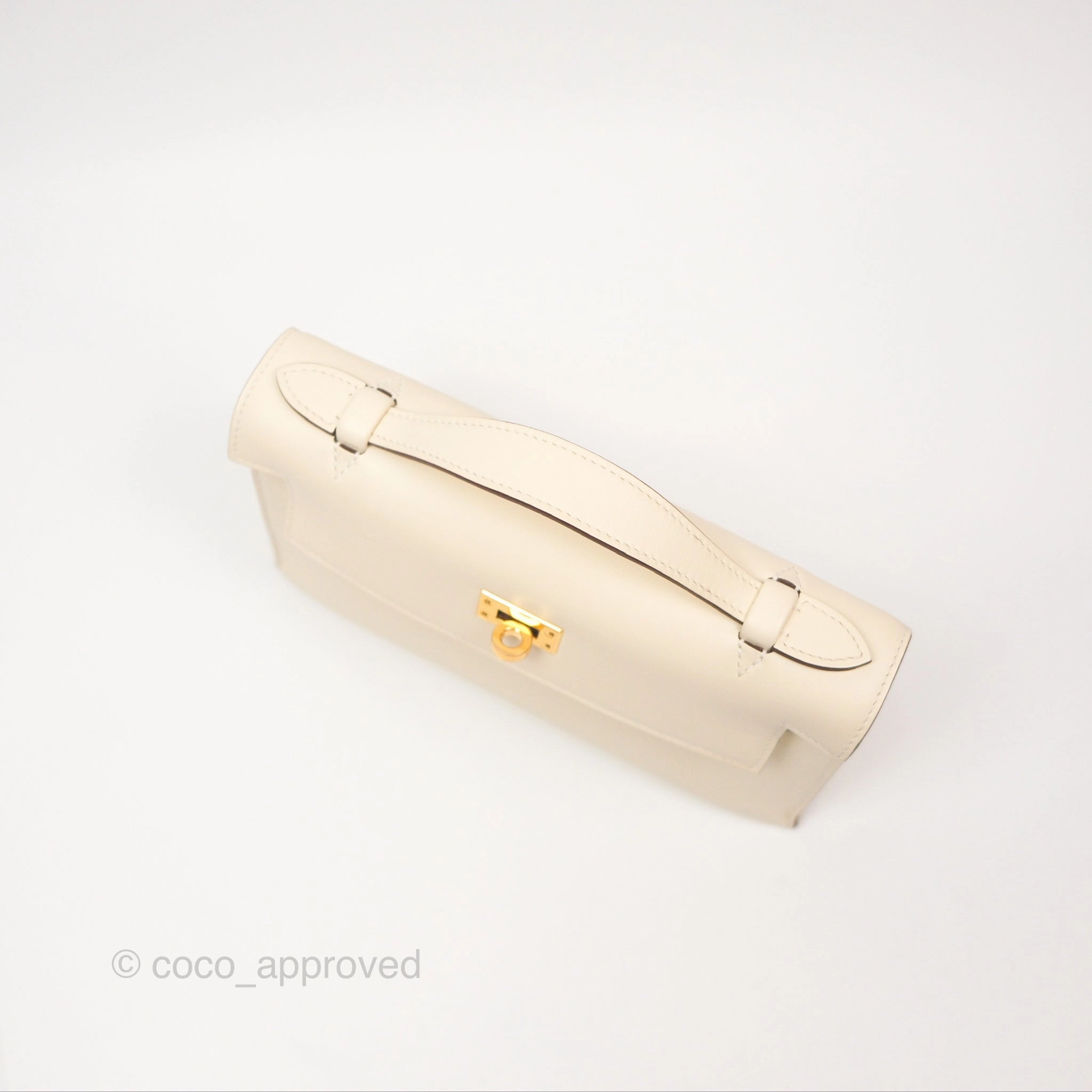 Herms Kelly Mini Pochette Nata I2 Swift Gold Hardware