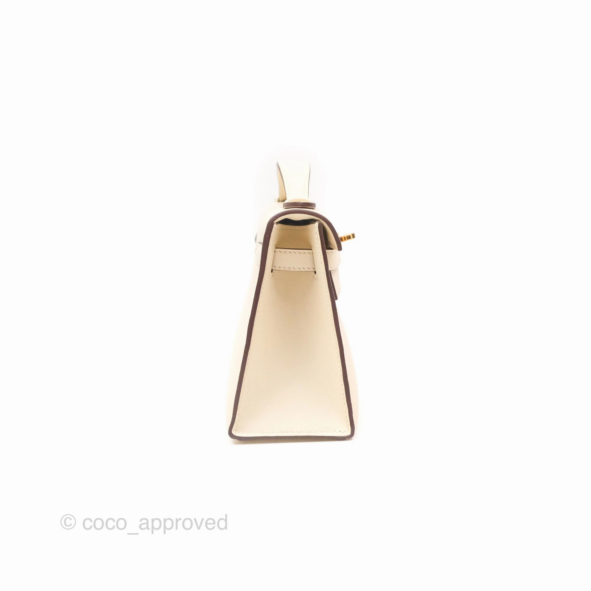 Herms Kelly Mini Pochette Nata I2 Swift Gold Hardware