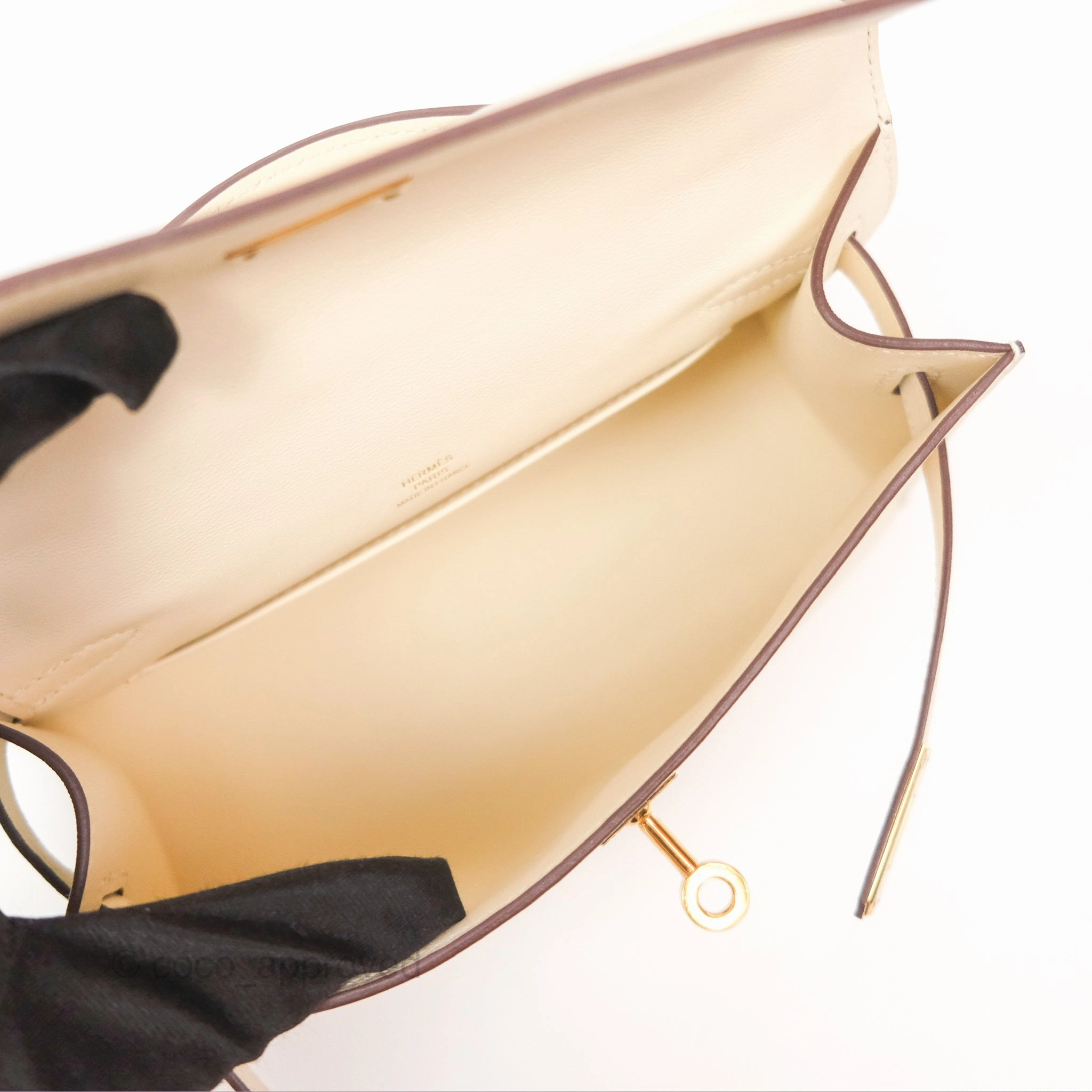 Herms Kelly Mini Pochette Nata I2 Swift Gold Hardware