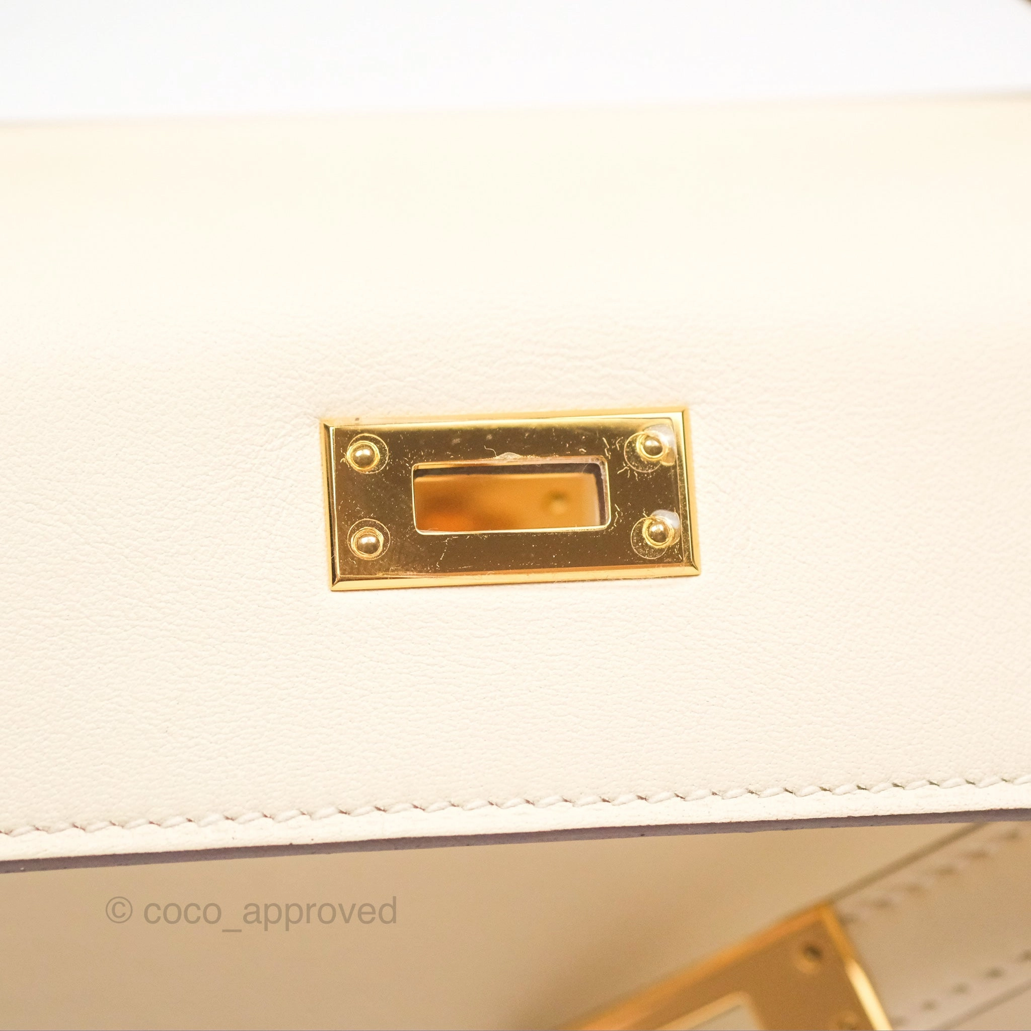 Herms Kelly Mini Pochette Nata I2 Swift Gold Hardware
