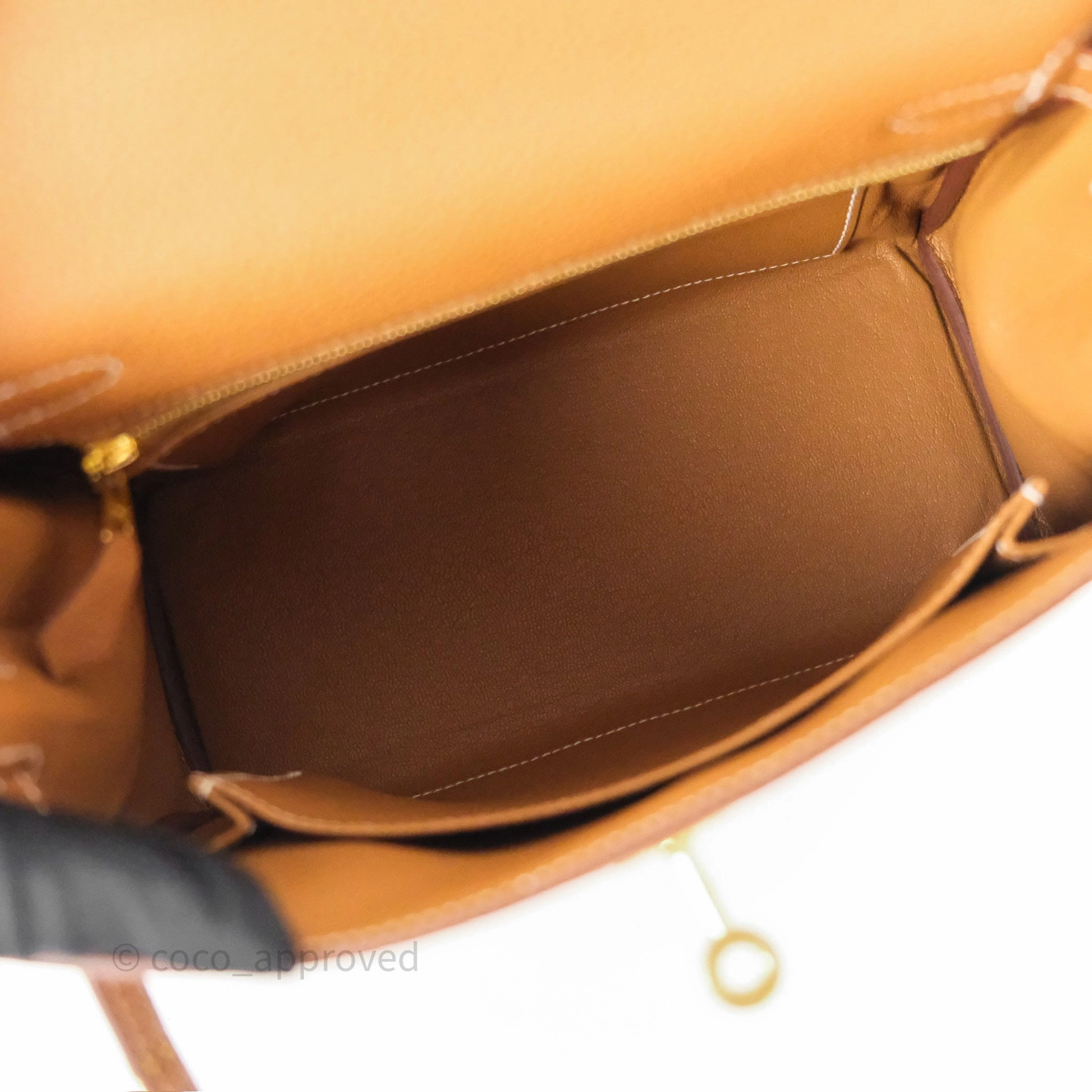 Herms Kelly Retourne 25 Gold Togo Gold Hardware