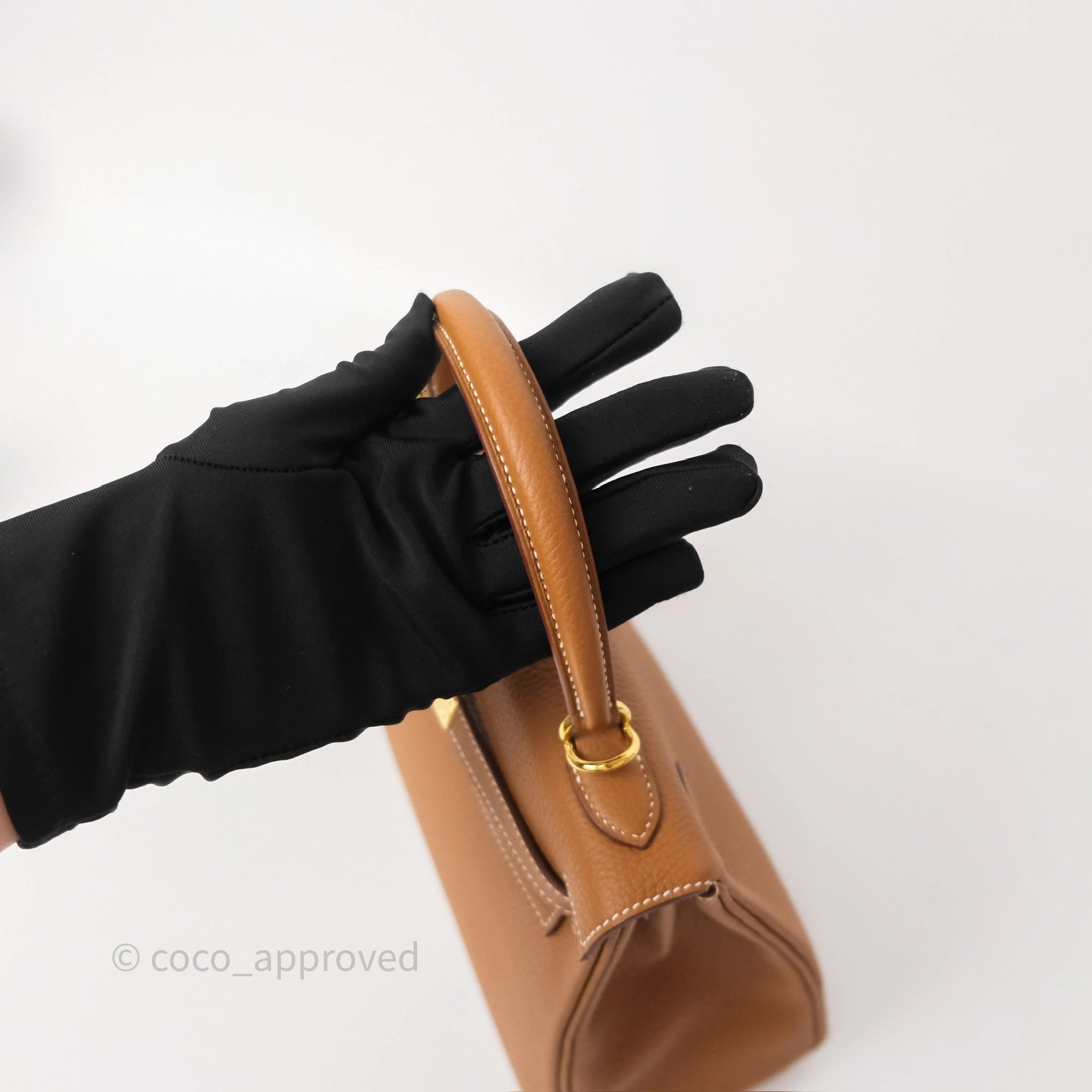 Herms Kelly Retourne 25 Gold Togo Gold Hardware