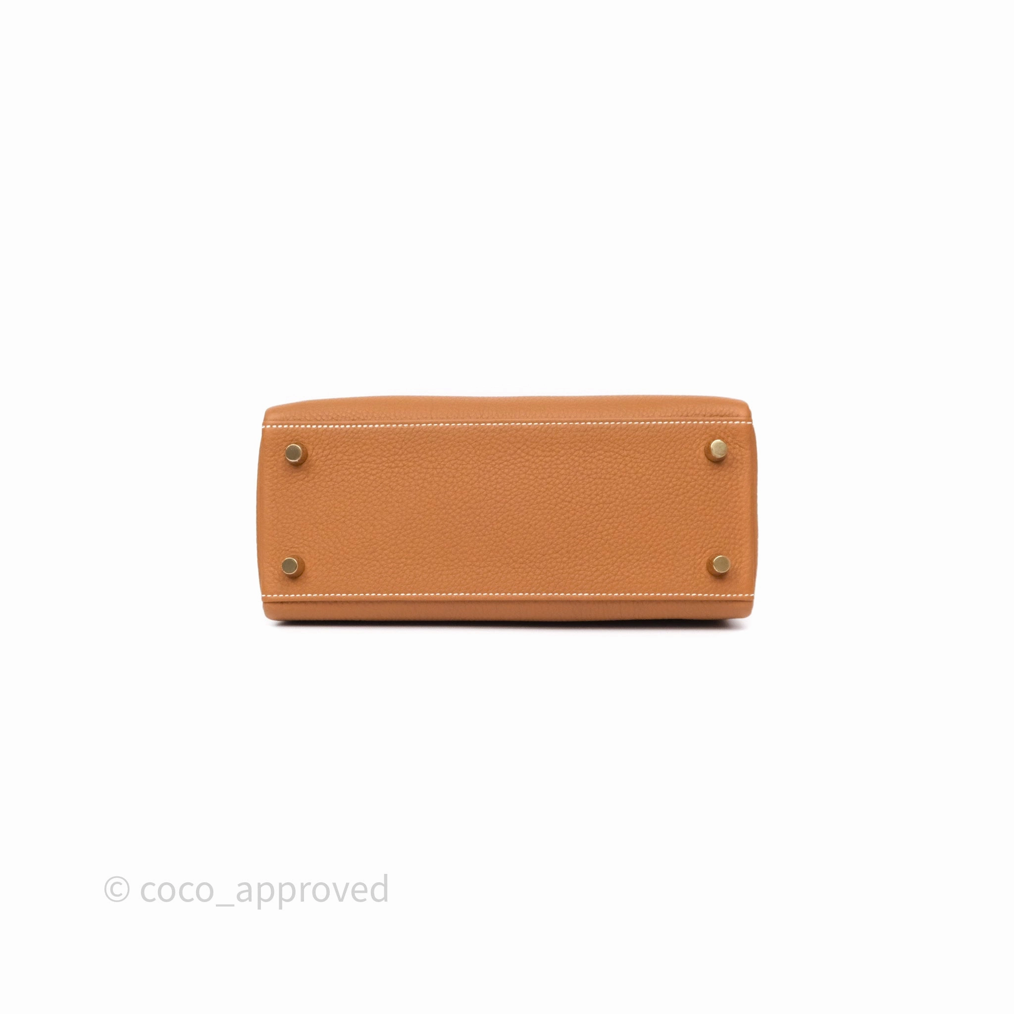 Herms Kelly Retourne 25 Gold Togo Gold Hardware