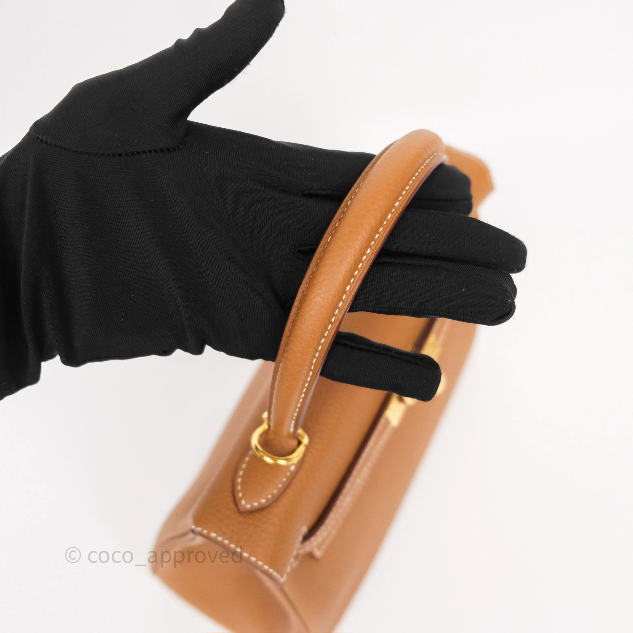 Herms Kelly Retourne 25 Gold Togo Gold Hardware