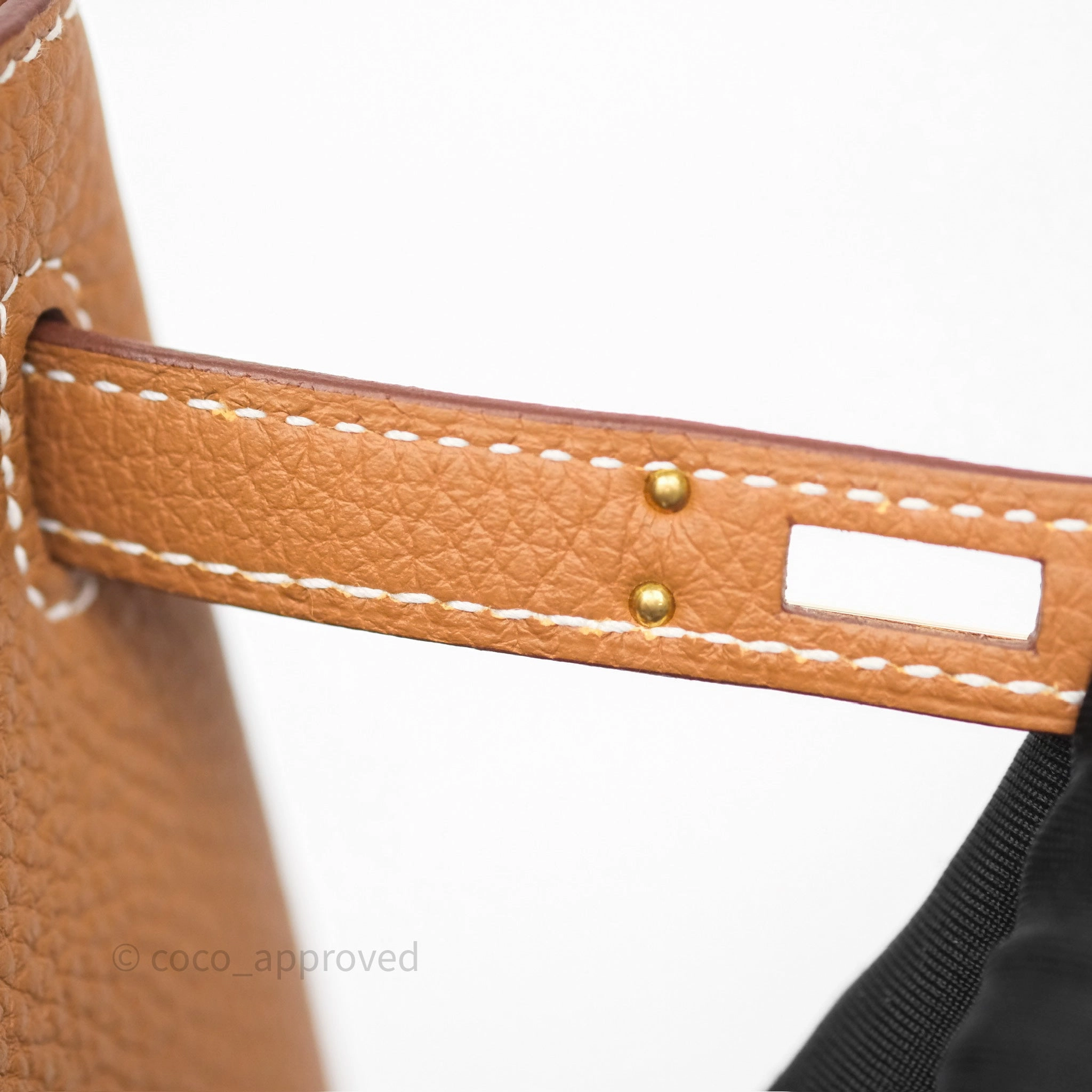 Herms Kelly Retourne 25 Gold Togo Gold Hardware