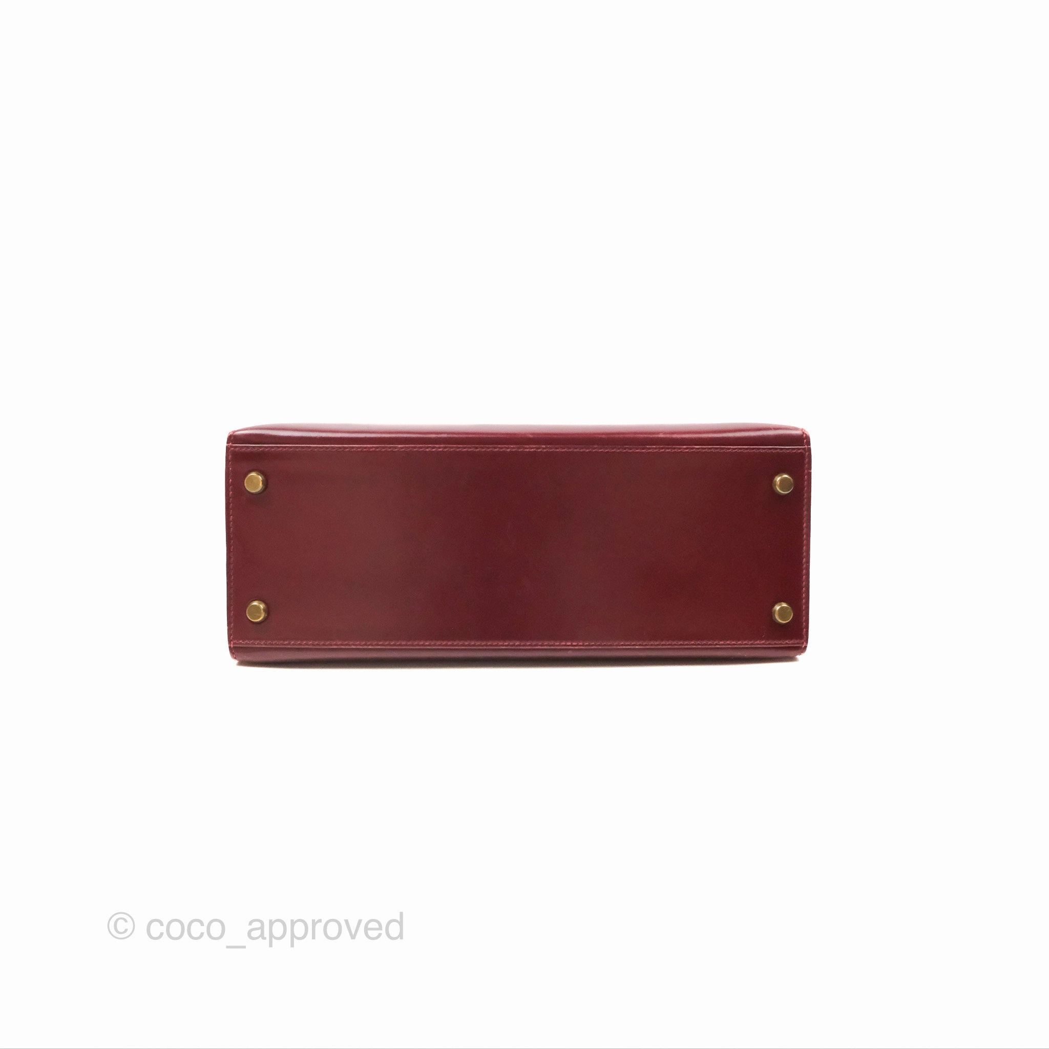 Herms Kelly Sellier 28 Box Rouge Gold Hardware