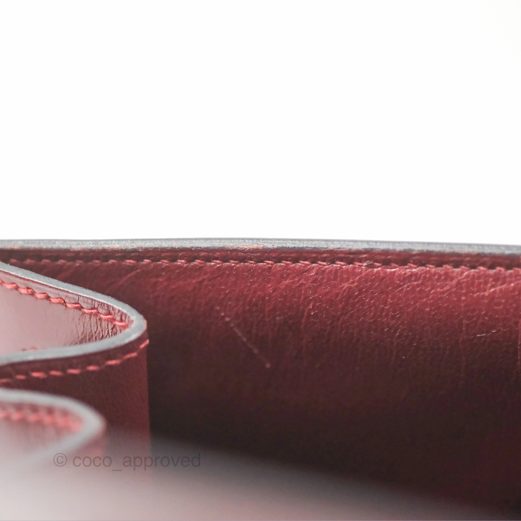 Herms Kelly Sellier 28 Box Rouge Gold Hardware