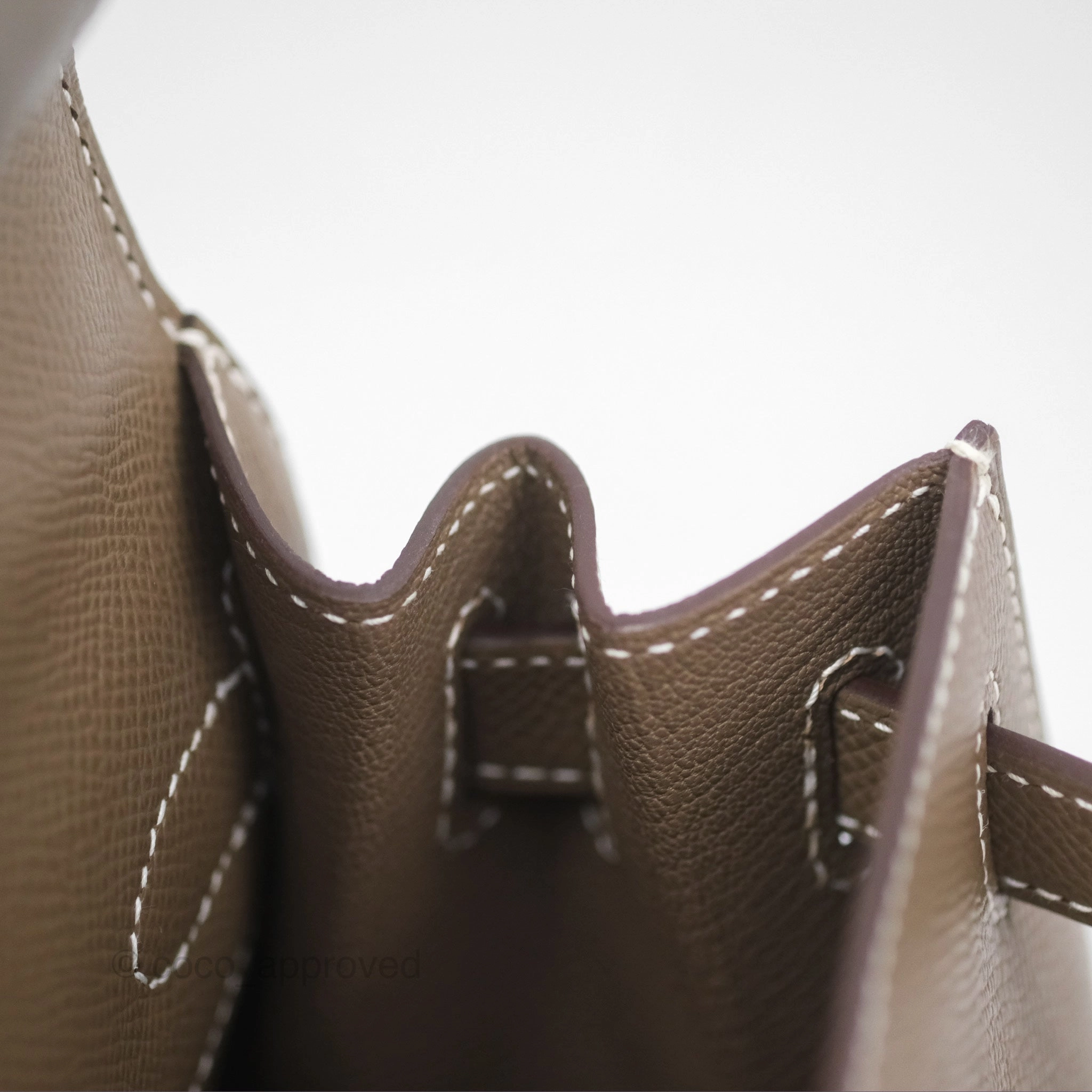 Herms Kelly Sellier 28 Etoupe 18 Epsom Gold Hardware