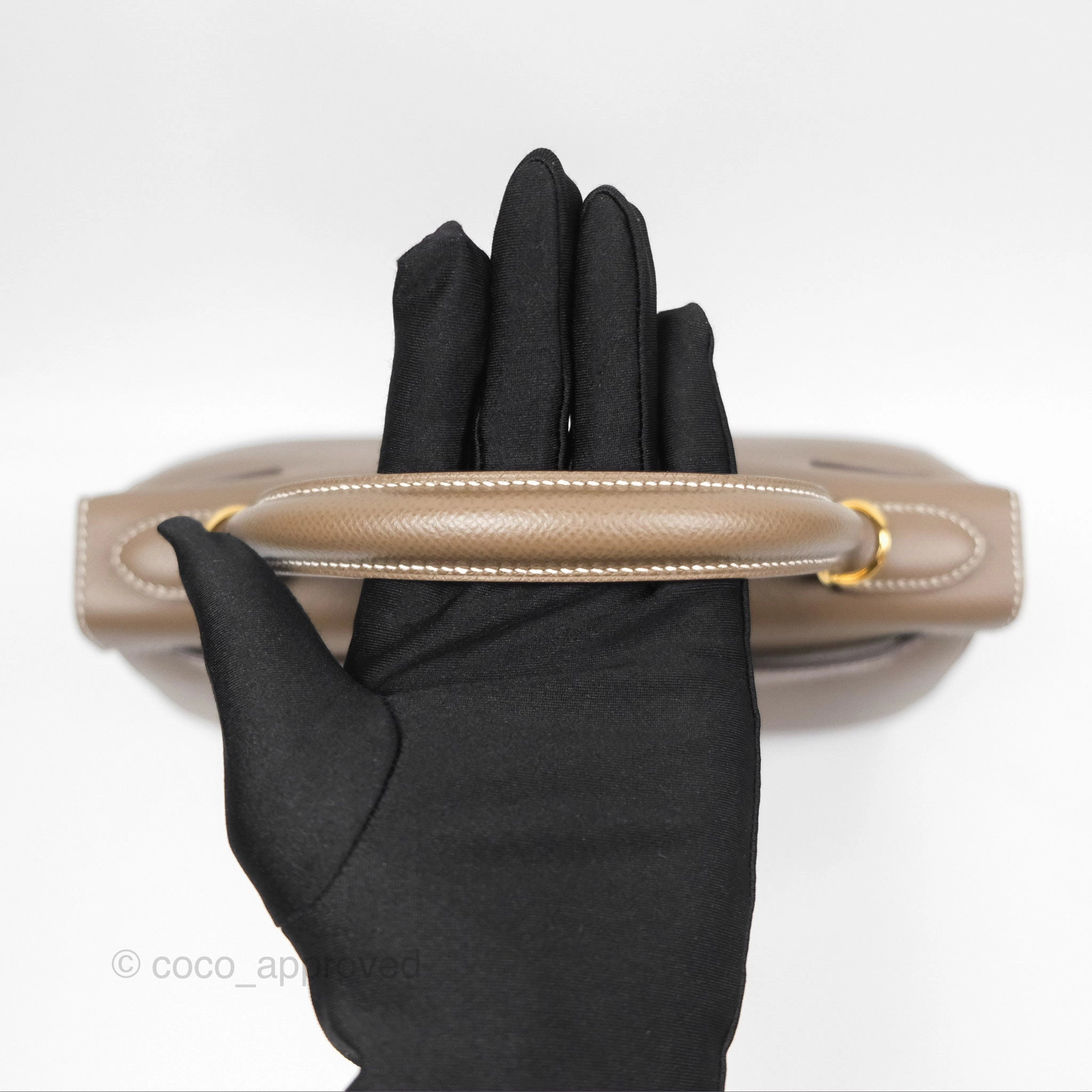 Herms Kelly Sellier 28 Etoupe 18 Epsom Gold Hardware