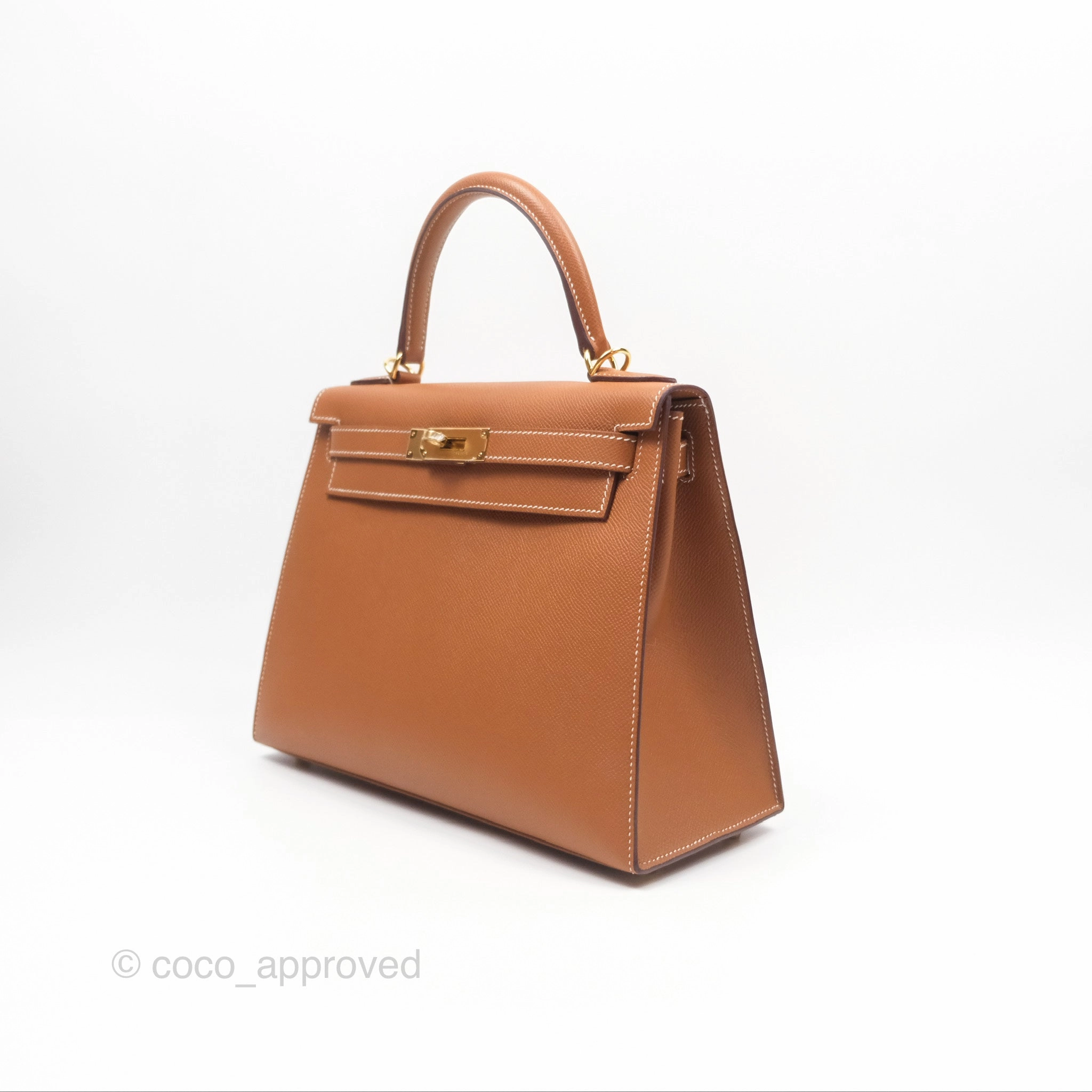 Herms Kelly Sellier 28 Gold 37 Epsom Gold Hardware