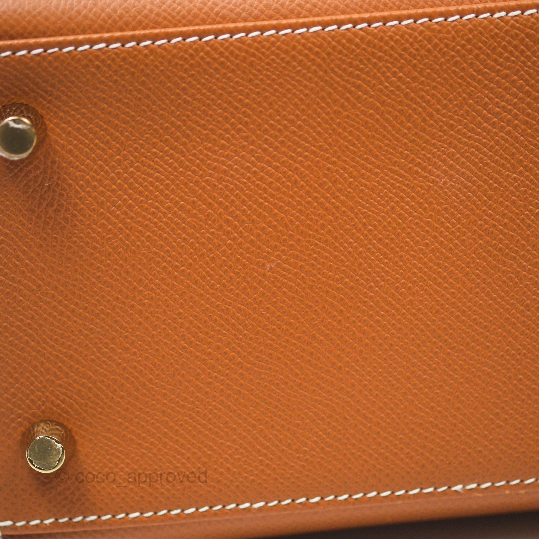 Herms Kelly Sellier 28 Gold 37 Epsom Gold Hardware