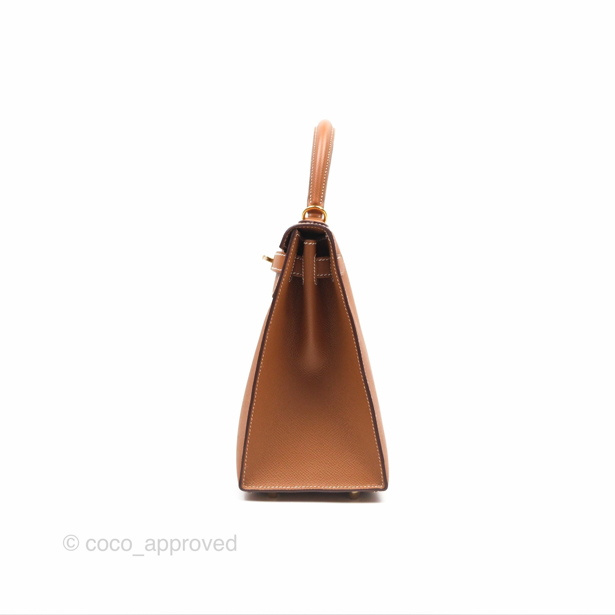 Herms Kelly Sellier 28 Gold 37 Epsom Gold Hardware