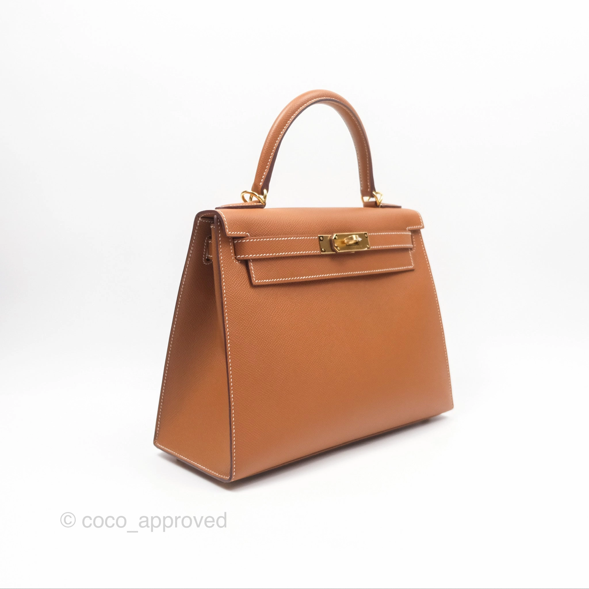Herms Kelly Sellier 28 Gold 37 Epsom Gold Hardware