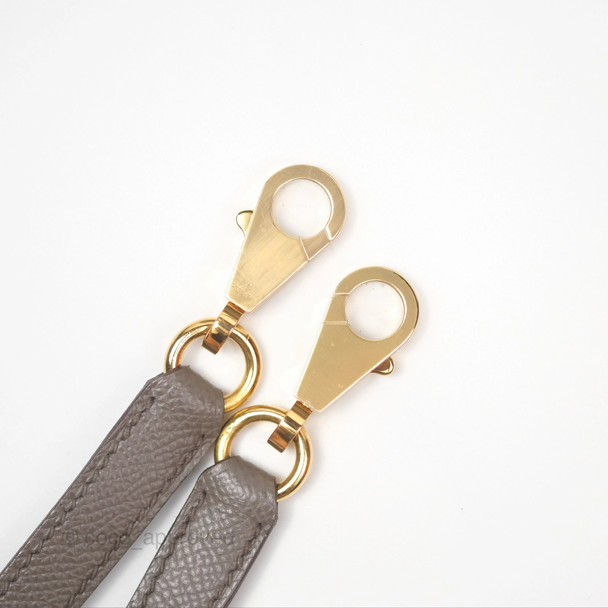 Herms Kelly Sellier 28 Gris Etain 8F Epsom Gold Hardware
