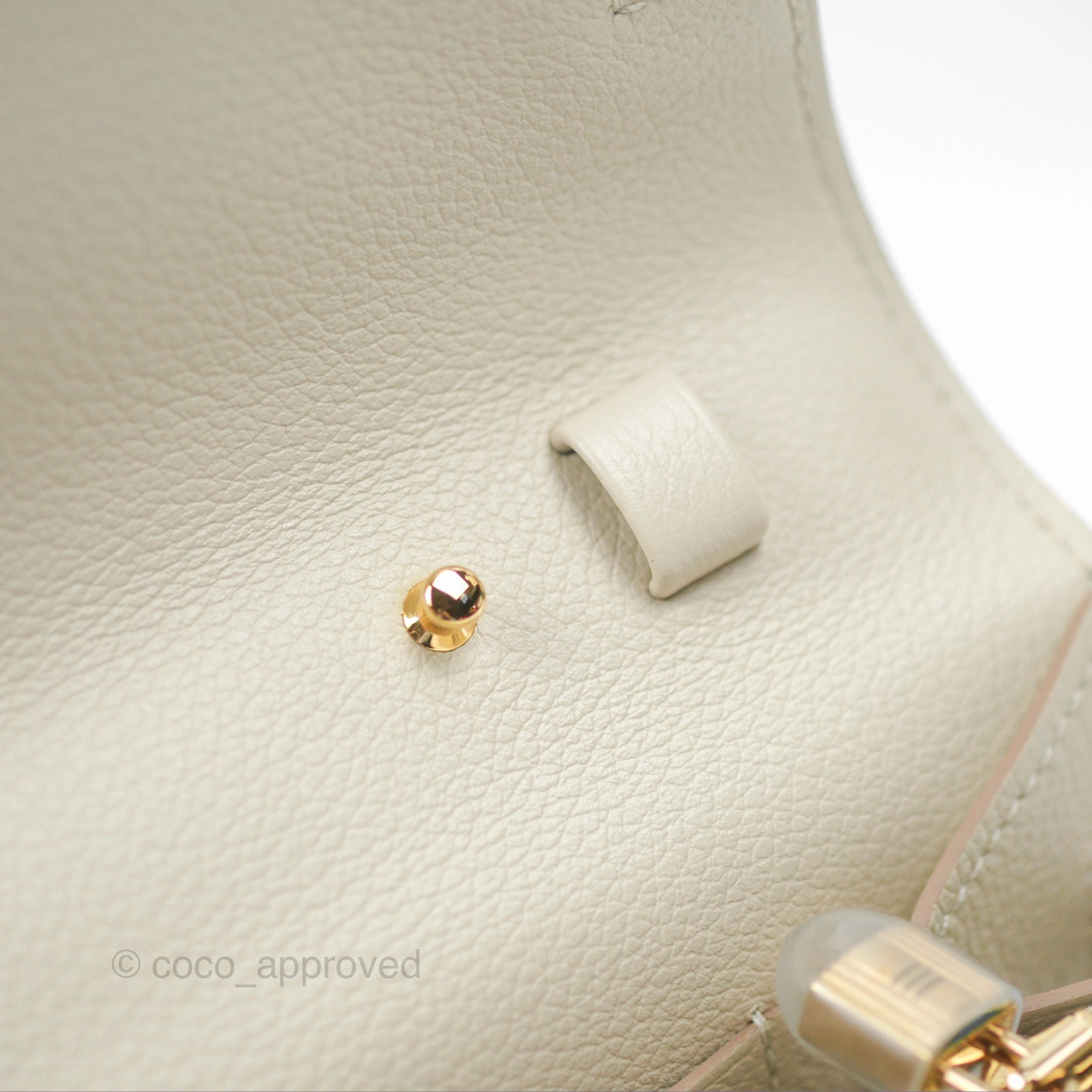 Herms Kelly To Go Wallet Beton Evercolor Gold Hardware