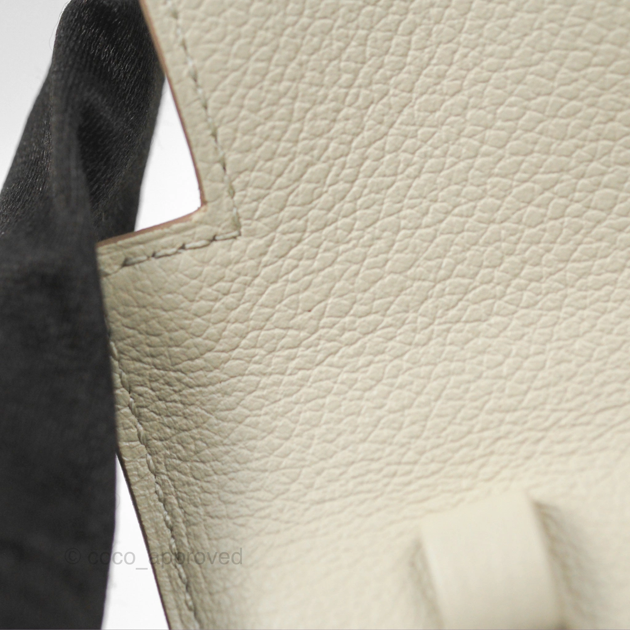 Herms Kelly To Go Wallet Beton Evercolor Gold Hardware