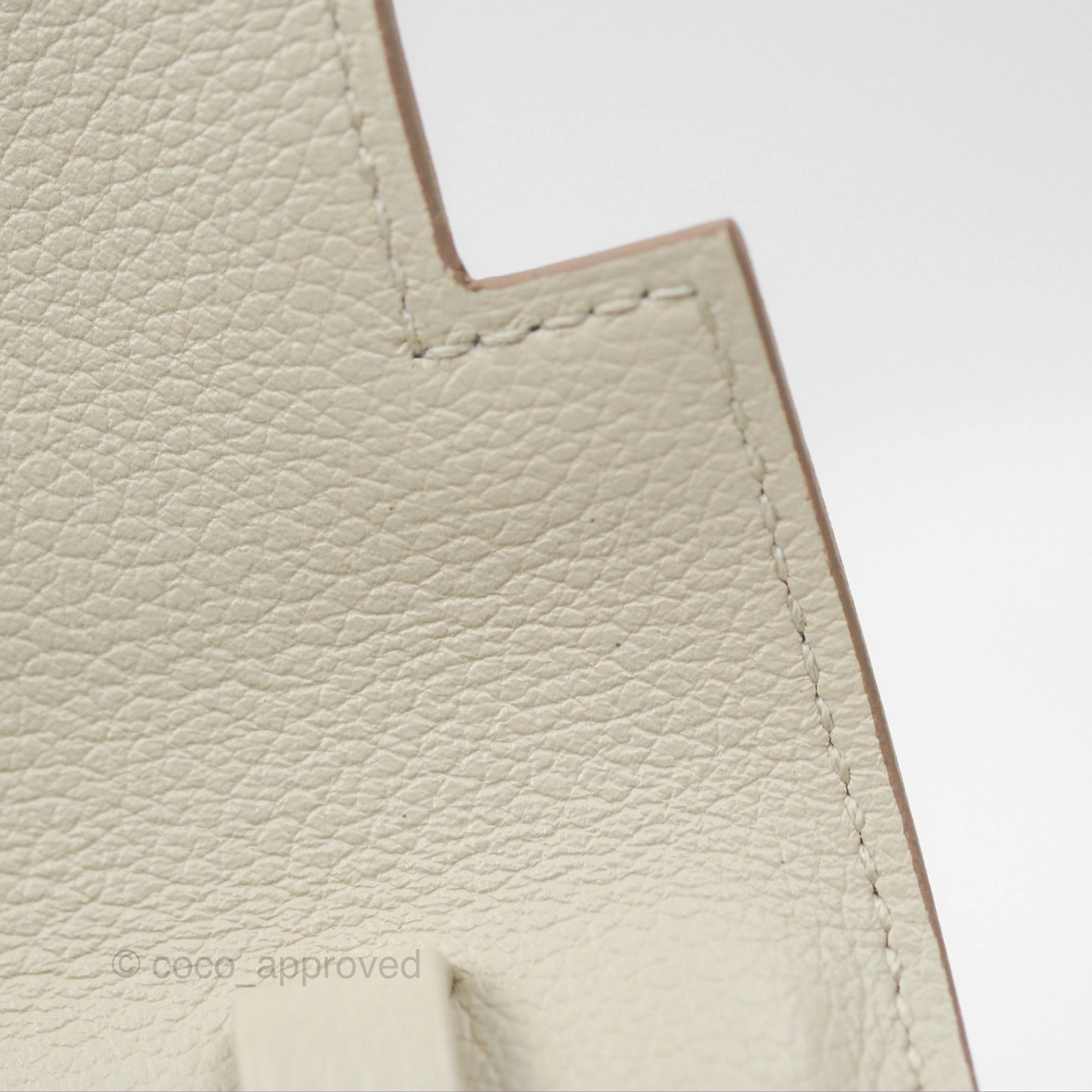 Herms Kelly To Go Wallet Beton Evercolor Gold Hardware