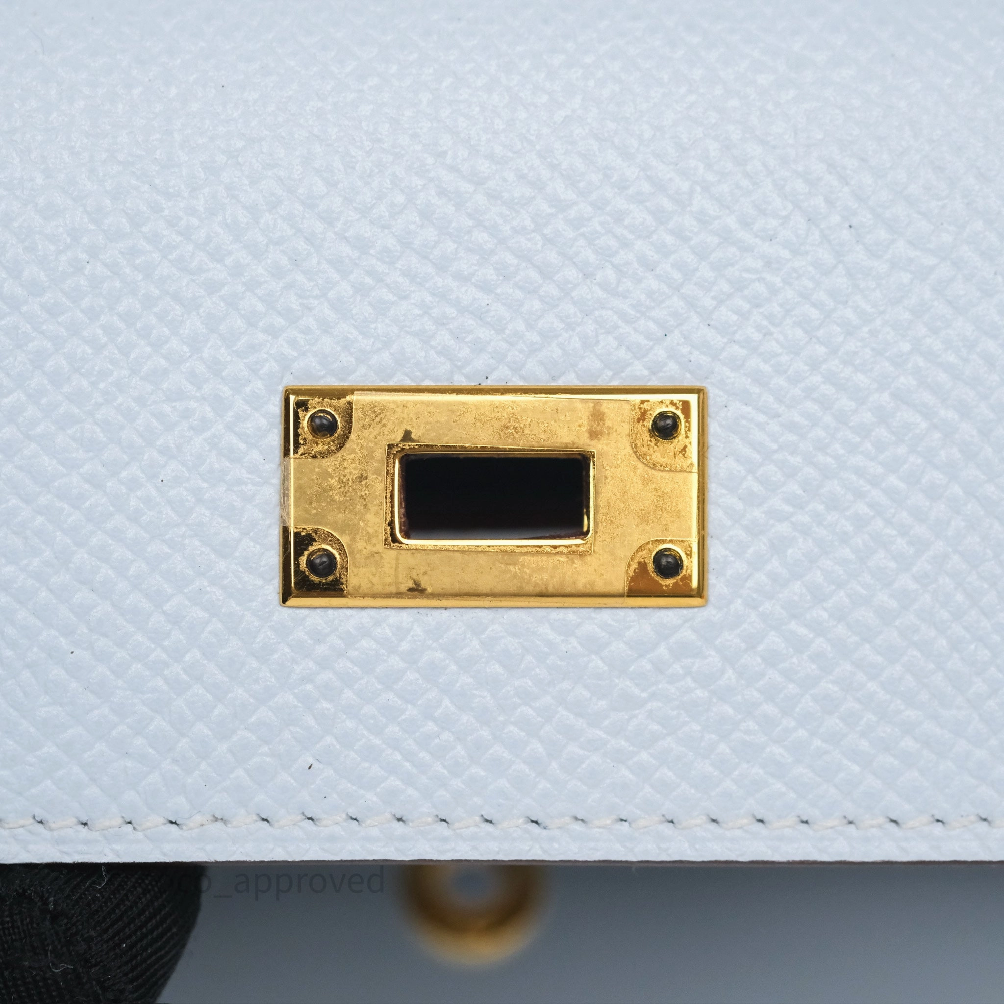 Herms Kelly To Go Wallet Bleu Brume T0 Epsom Gold Hardware