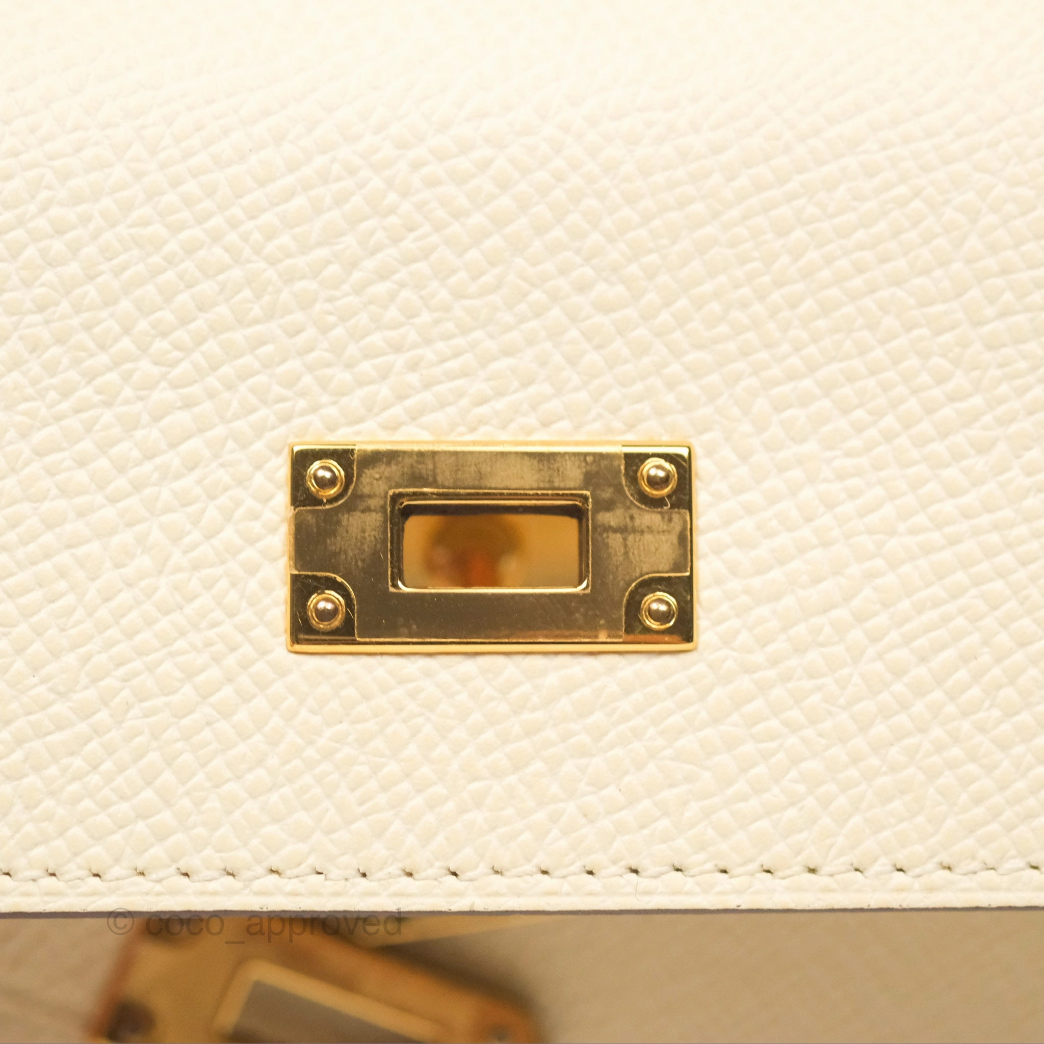 Herms Kelly To Go Wallet Epsom Nata I2/ Jaune Poussin Gold Hardware
