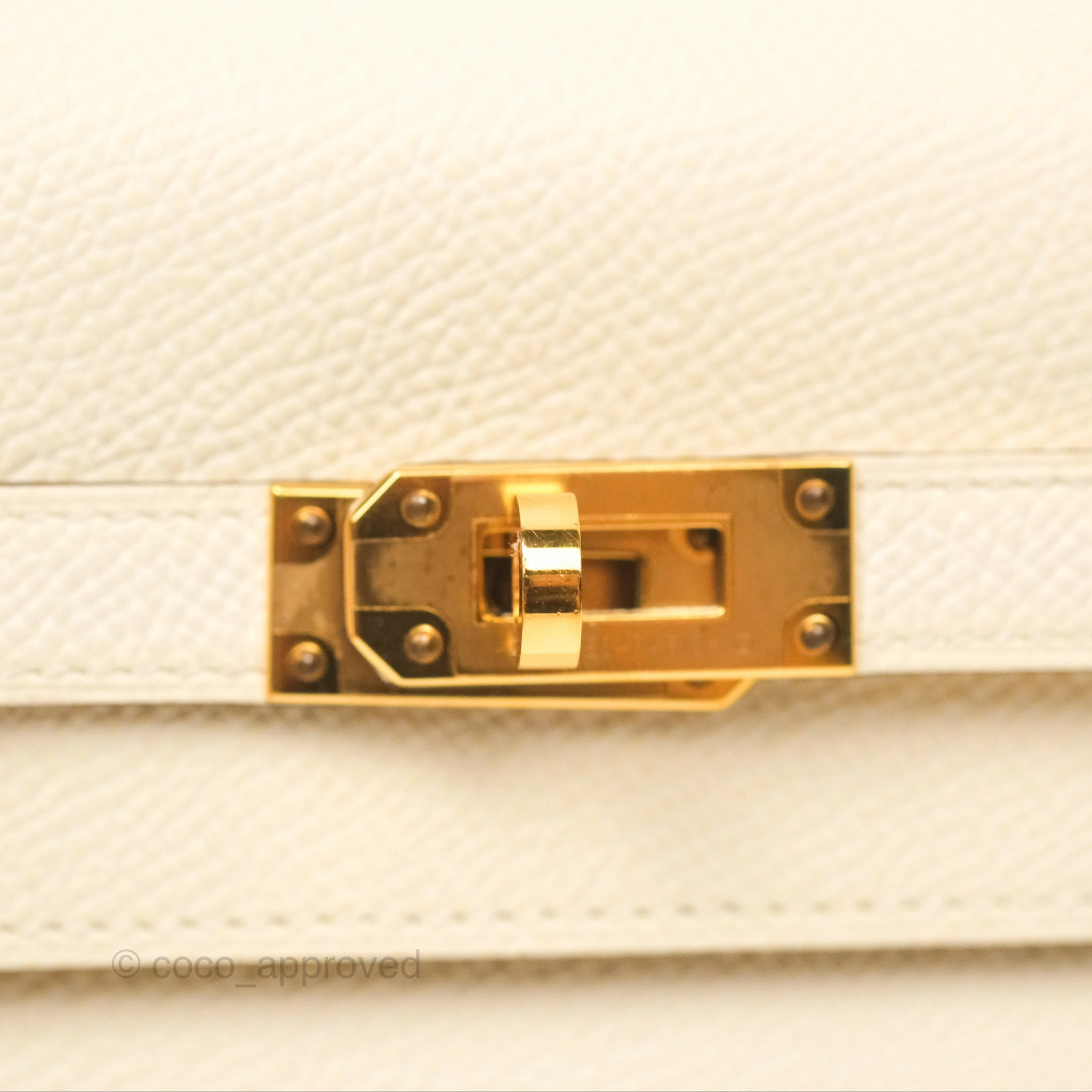 Herms Kelly To Go Wallet Epsom Nata I2/ Jaune Poussin Gold Hardware