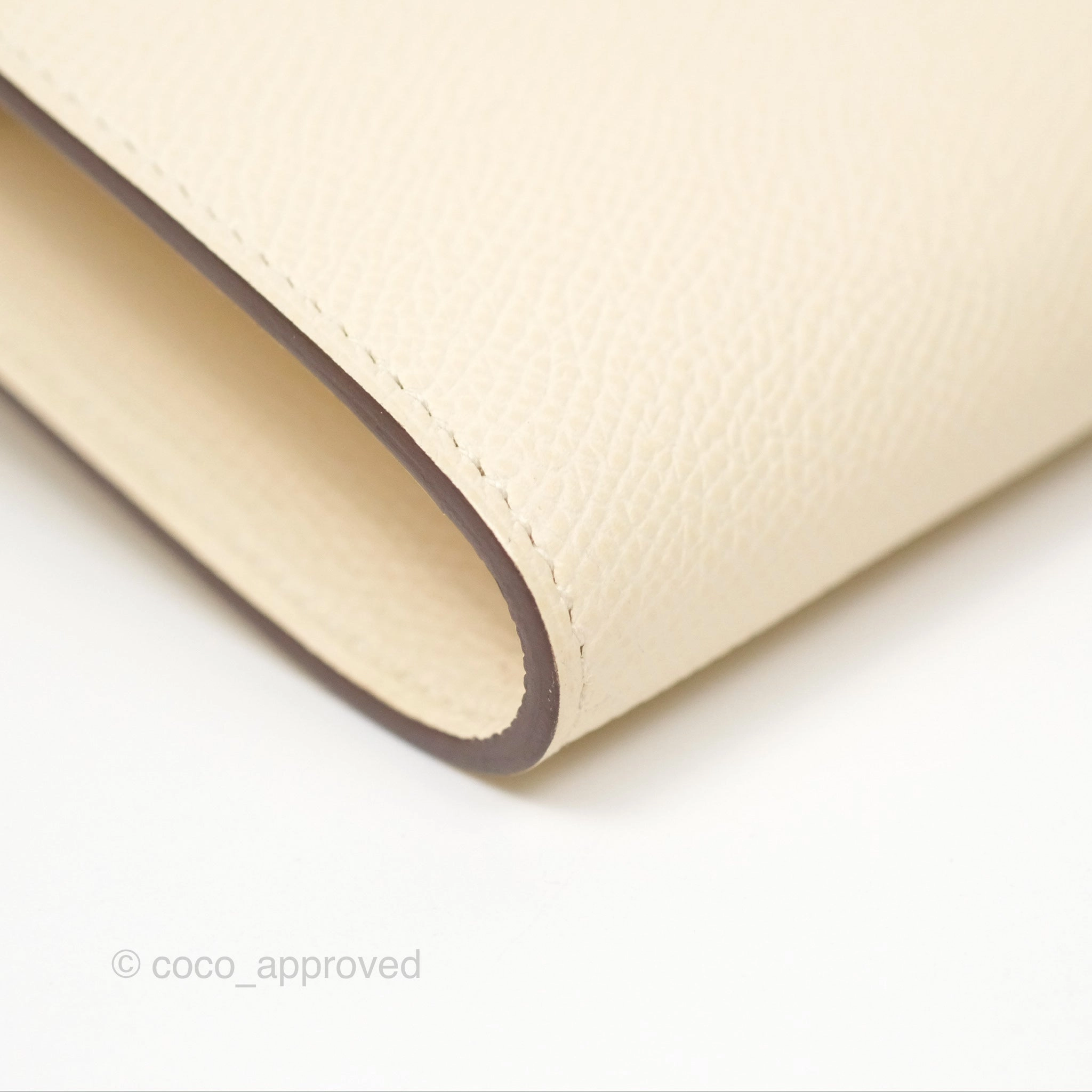 Herms Kelly To Go Wallet Epsom Nata I2/ Jaune Poussin Gold Hardware