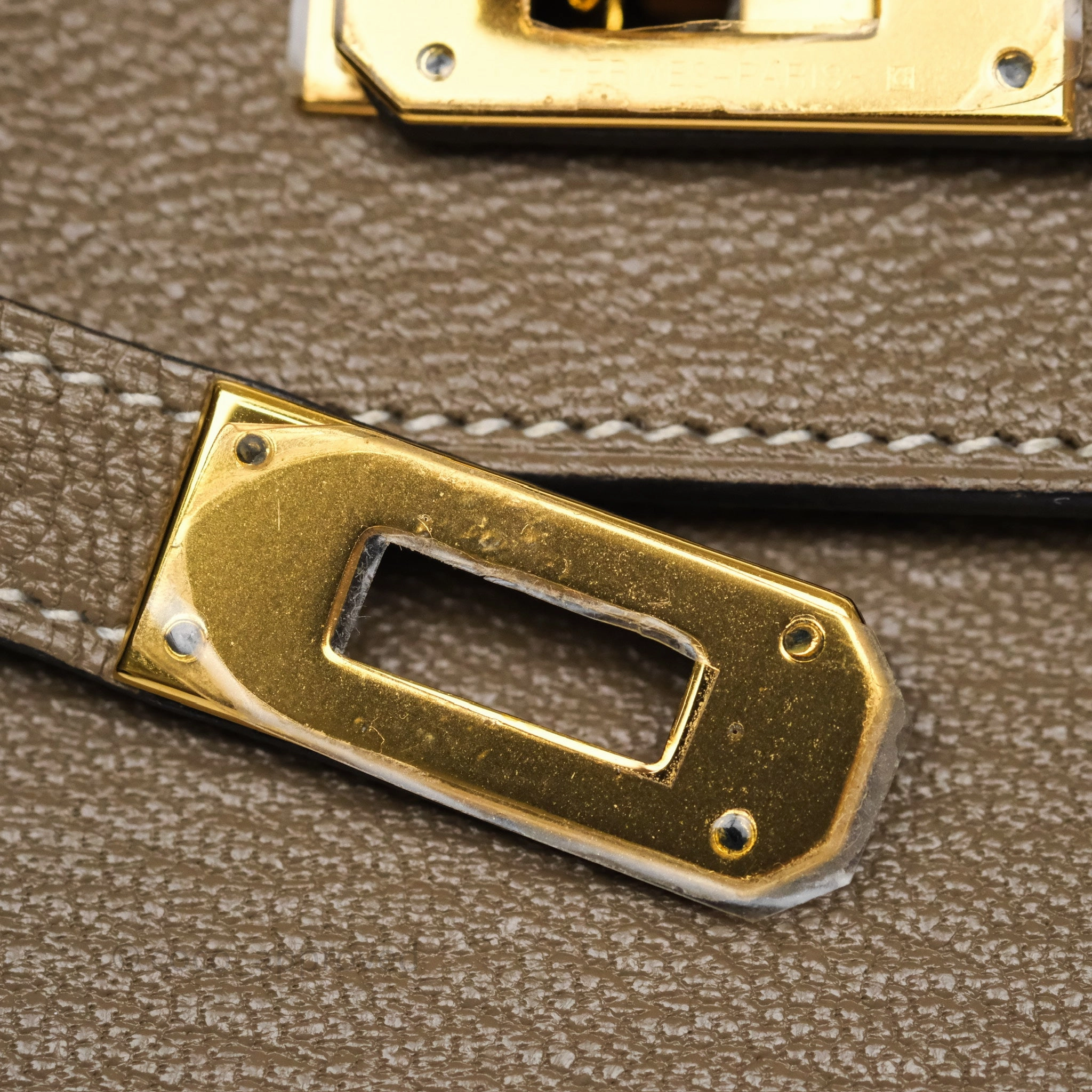Herms Kelly To Go Wallet Etoupe 18 Chevre Mysore Gold Hardware