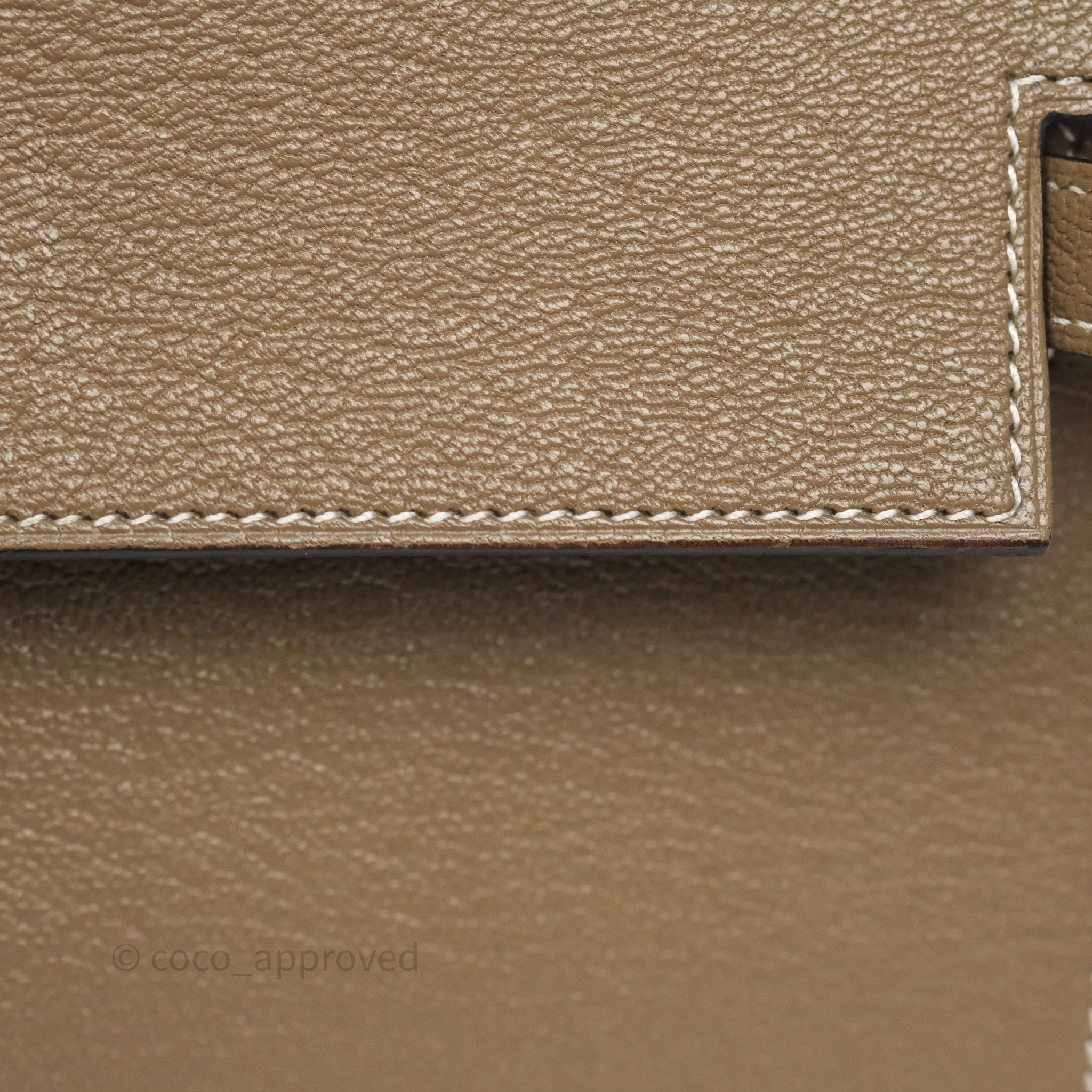 Herms Kelly To Go Wallet Etoupe 18 Chevre Mysore Gold Hardware