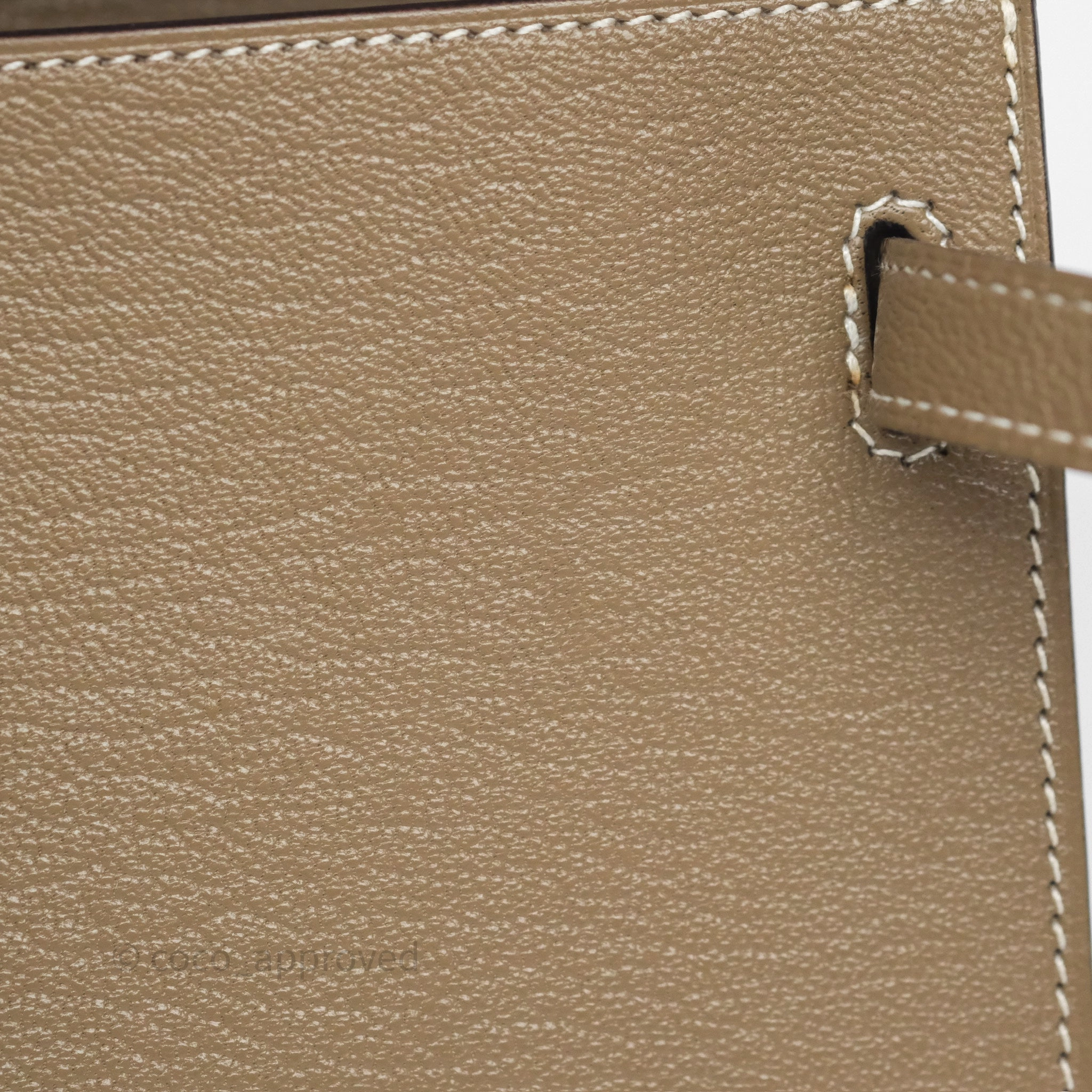 Herms Kelly To Go Wallet Etoupe 18 Chevre Mysore Gold Hardware