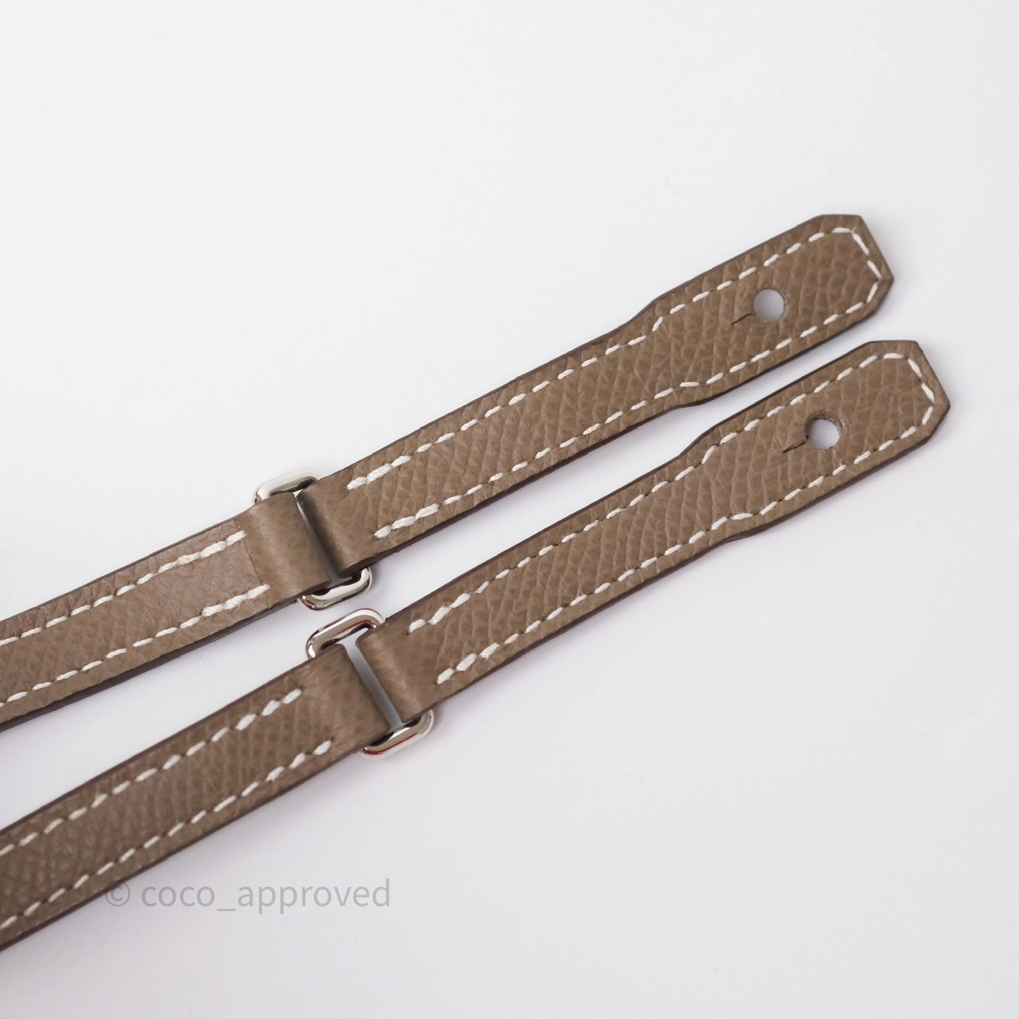 Herms Kelly To Go Wallet Etoupe 18 Epsom Palladium Hardware