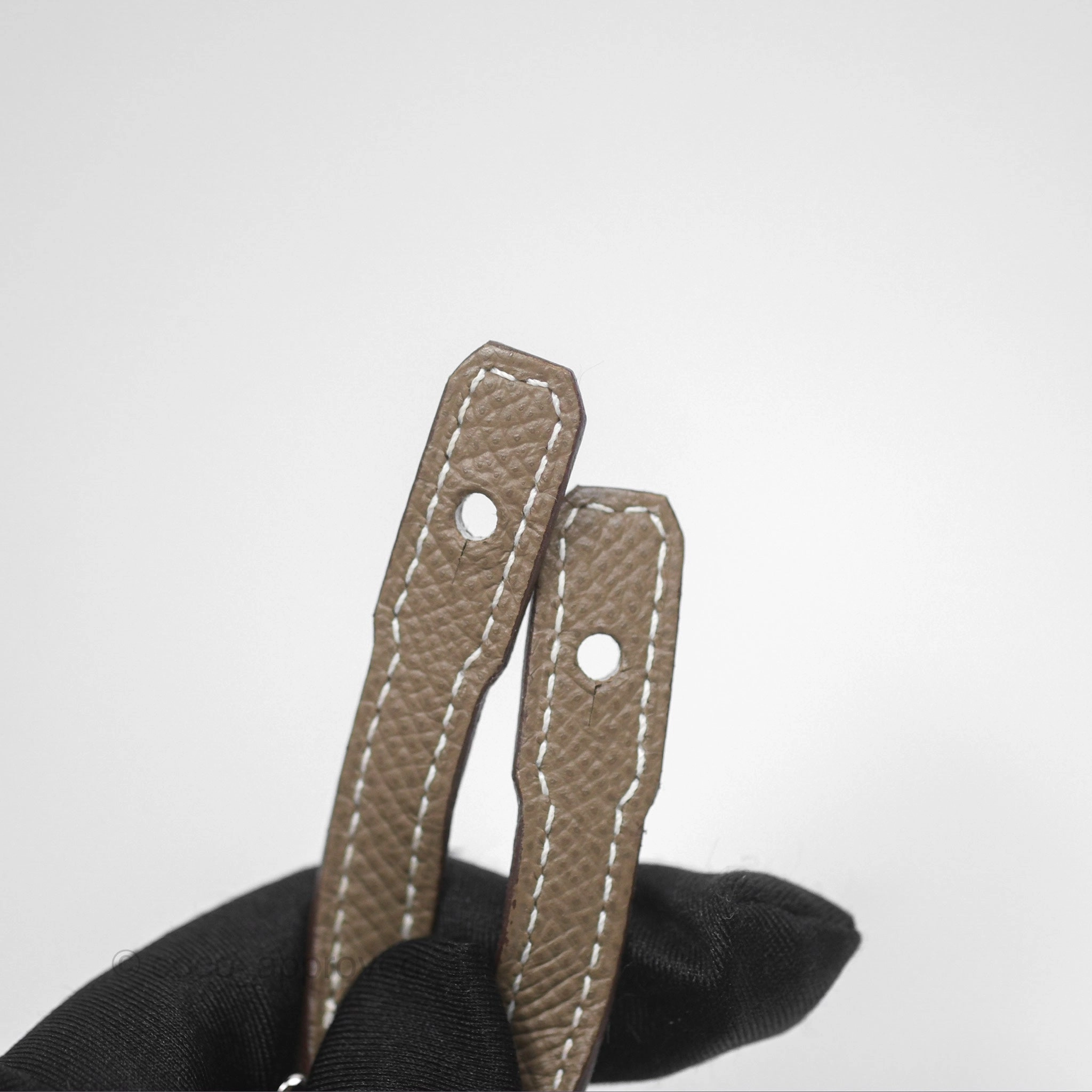 Herms Kelly To Go Wallet Etoupe 18 Epsom Palladium Hardware