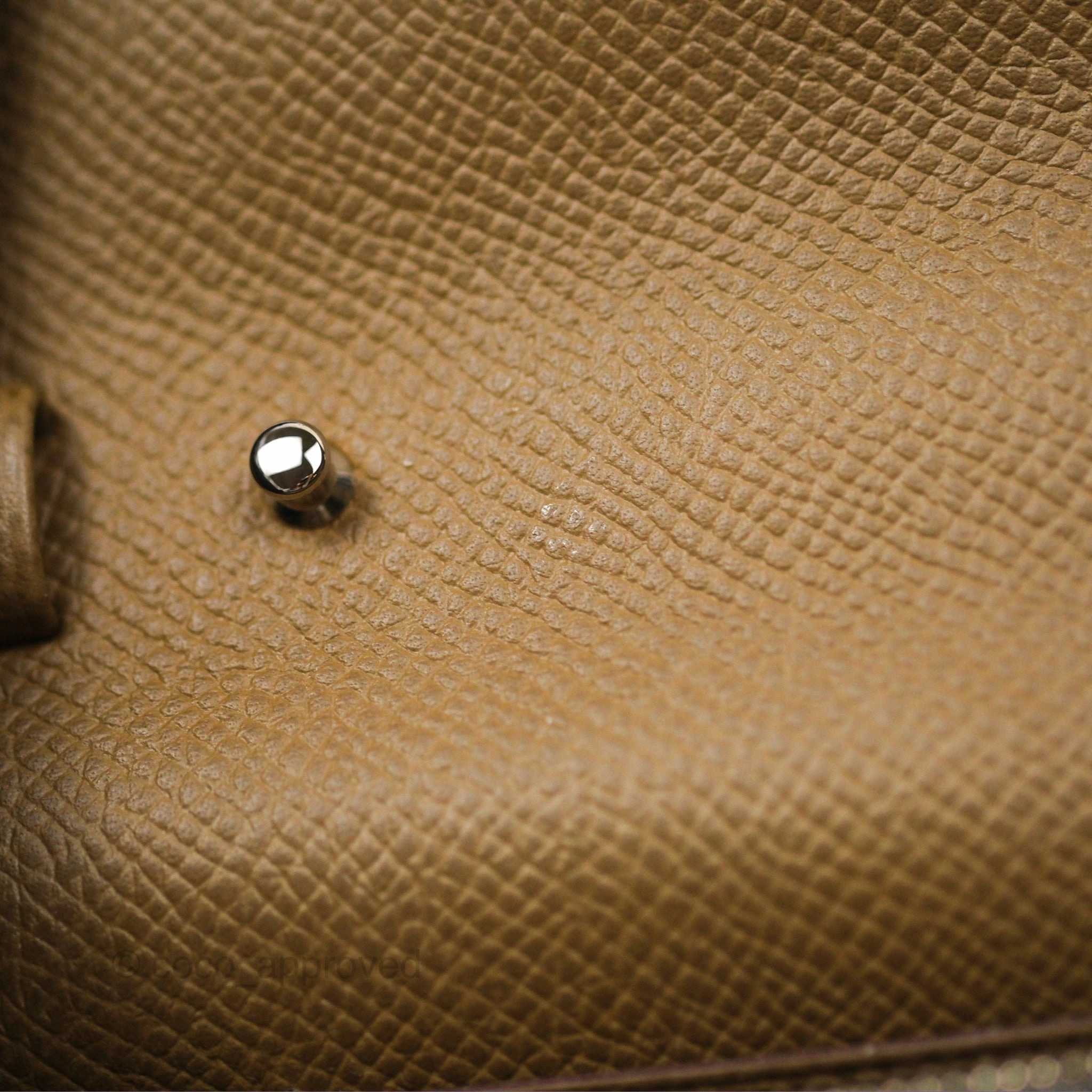 Herms Kelly To Go Wallet Etoupe 18 Epsom Palladium Hardware