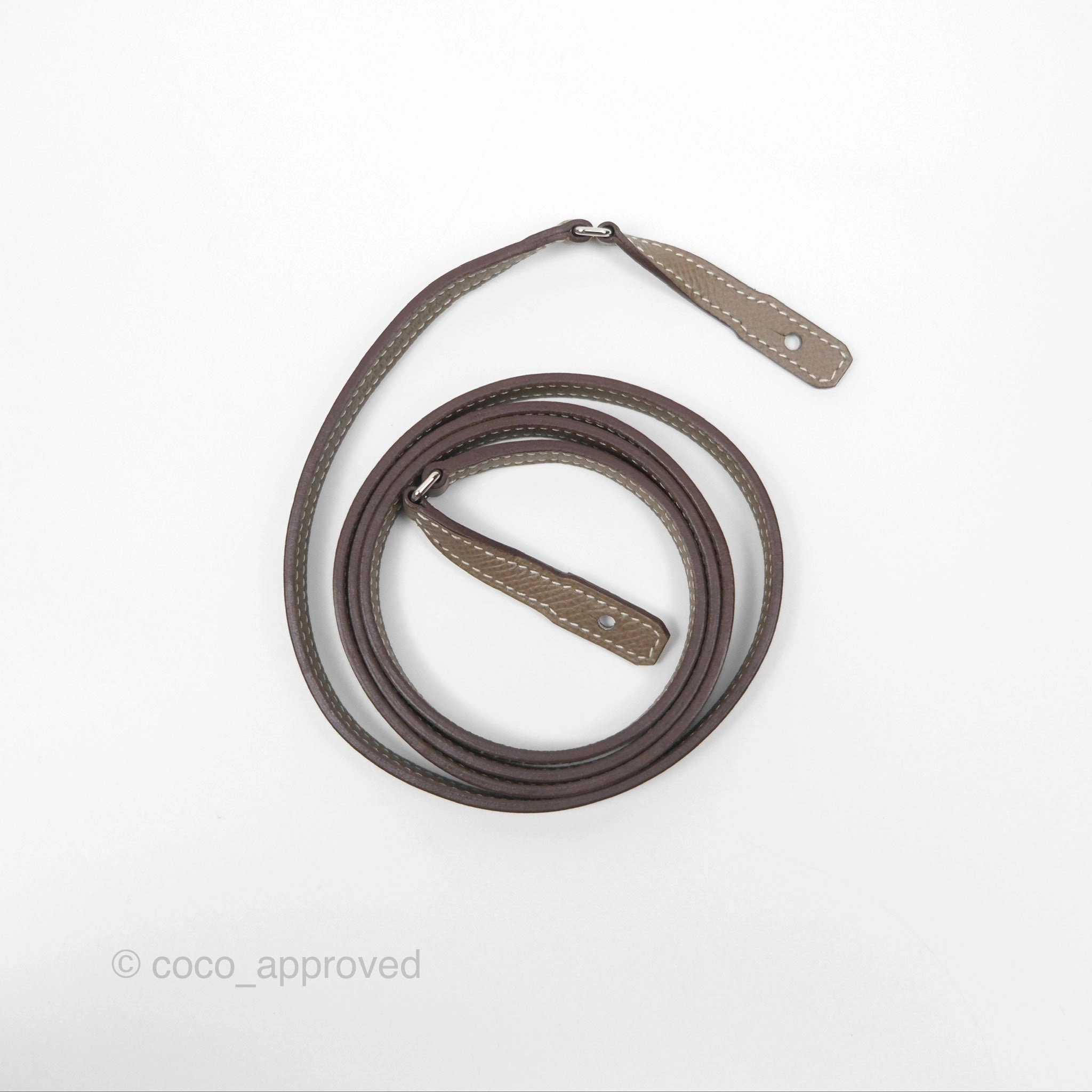 Herms Kelly To Go Wallet Etoupe 18 Epsom Palladium Hardware