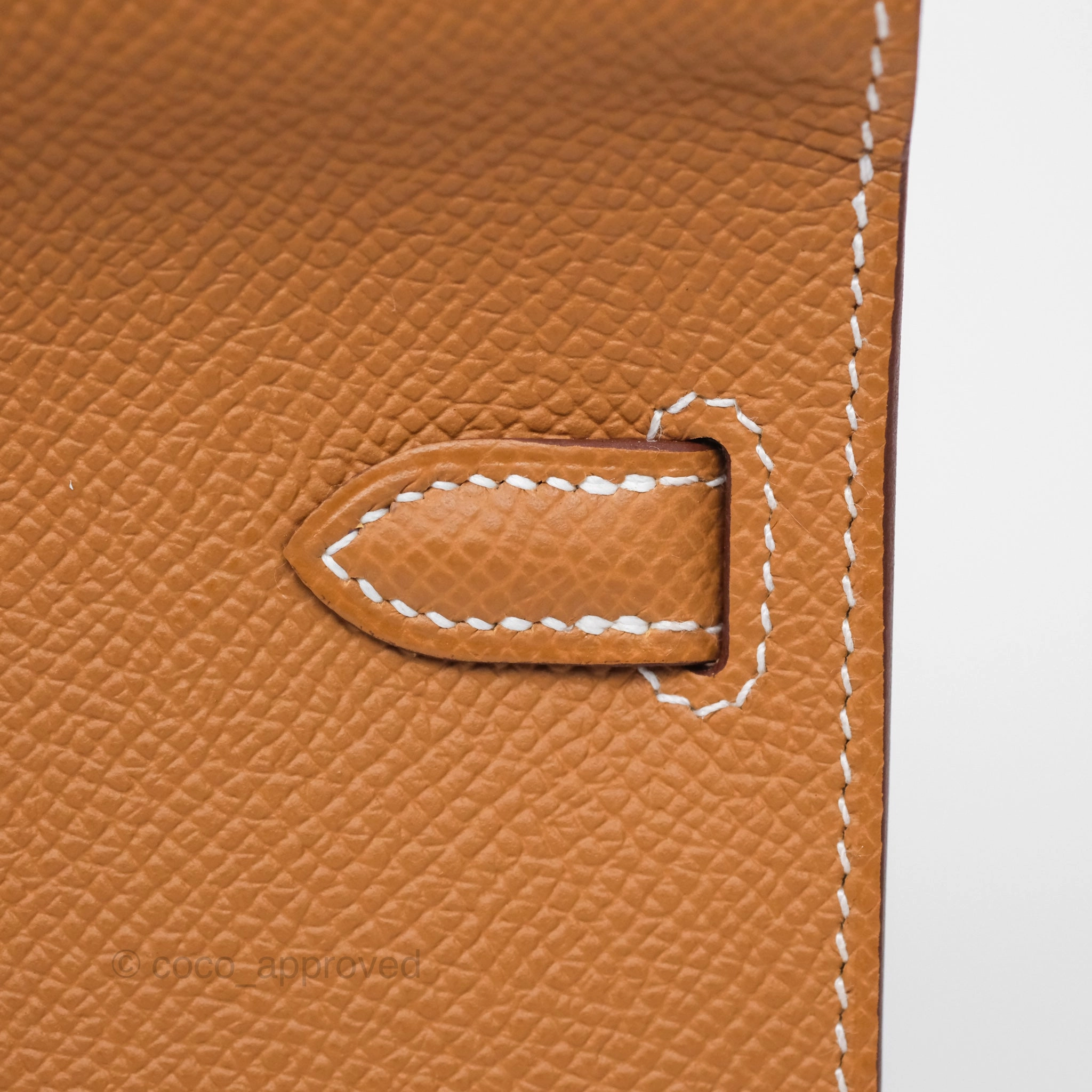 Herms Kelly To Go Wallet Gold 37 Epsom Gold Hardware
