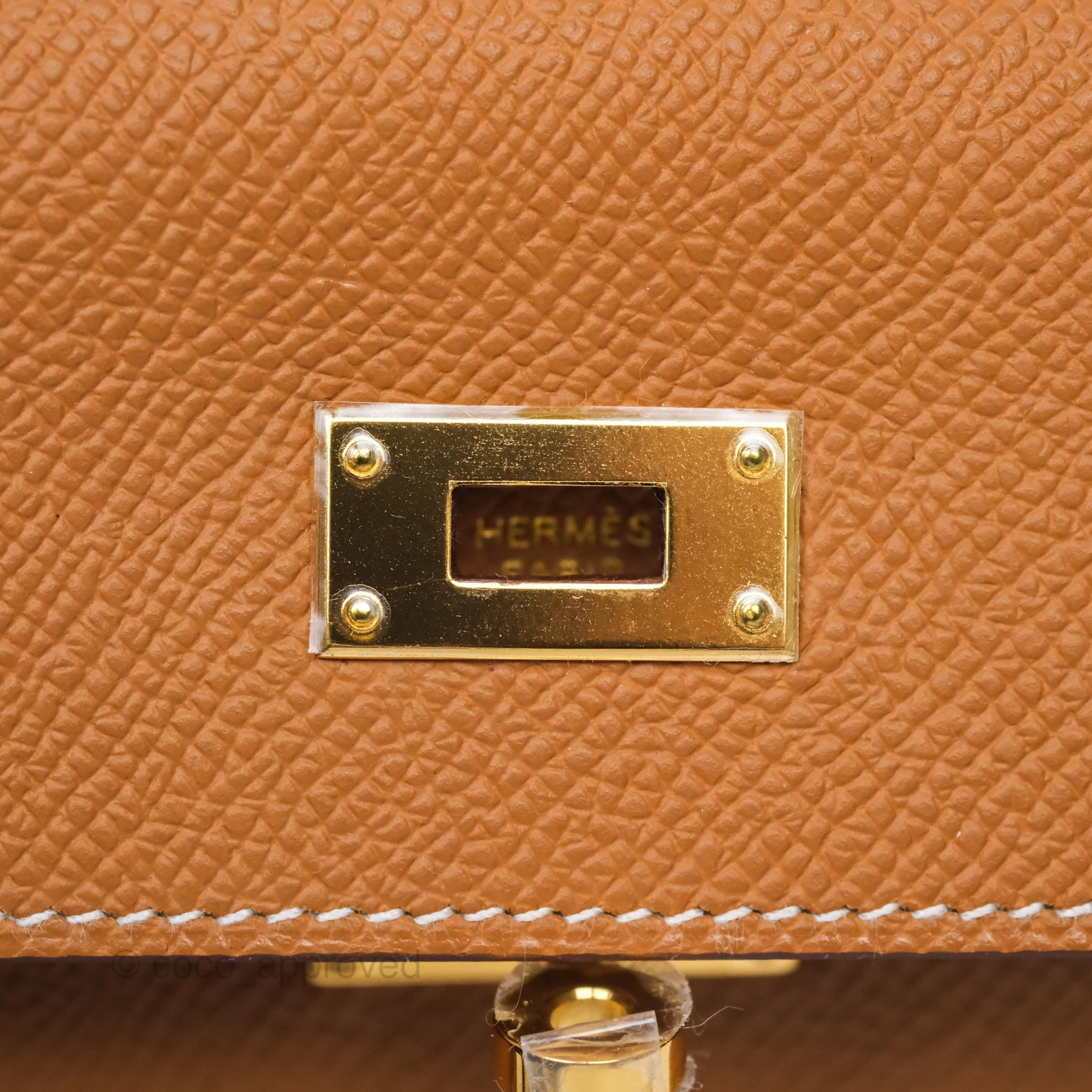 Herms Kelly To Go Wallet Gold 37 Epsom Gold Hardware