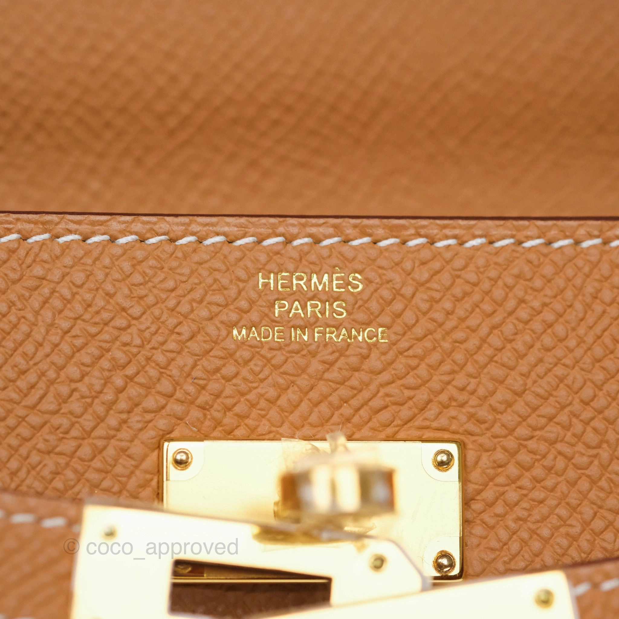 Herms Kelly To Go Wallet Gold 37 Epsom Gold Hardware