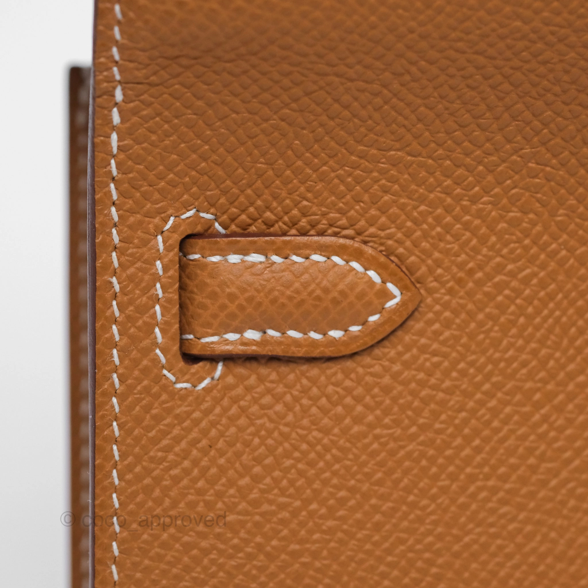 Herms Kelly To Go Wallet Gold 37 Epsom Gold Hardware