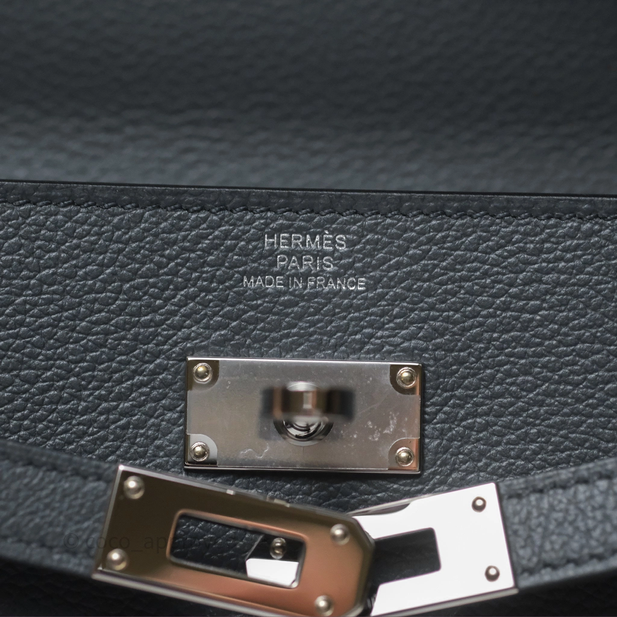 Herms Kelly To Go Wallet Gris Misty H0 Evercolor Palladium Hardware