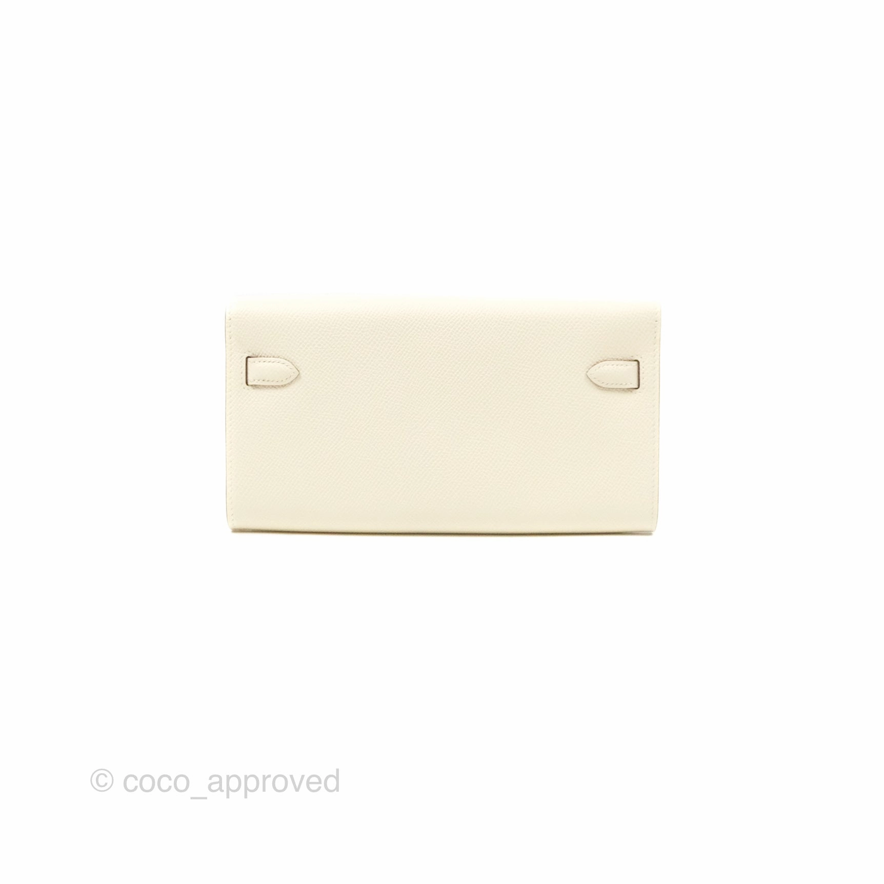 Herms Kelly To Go Wallet Nata / Jaune Poussin Epsom Gold Hardware