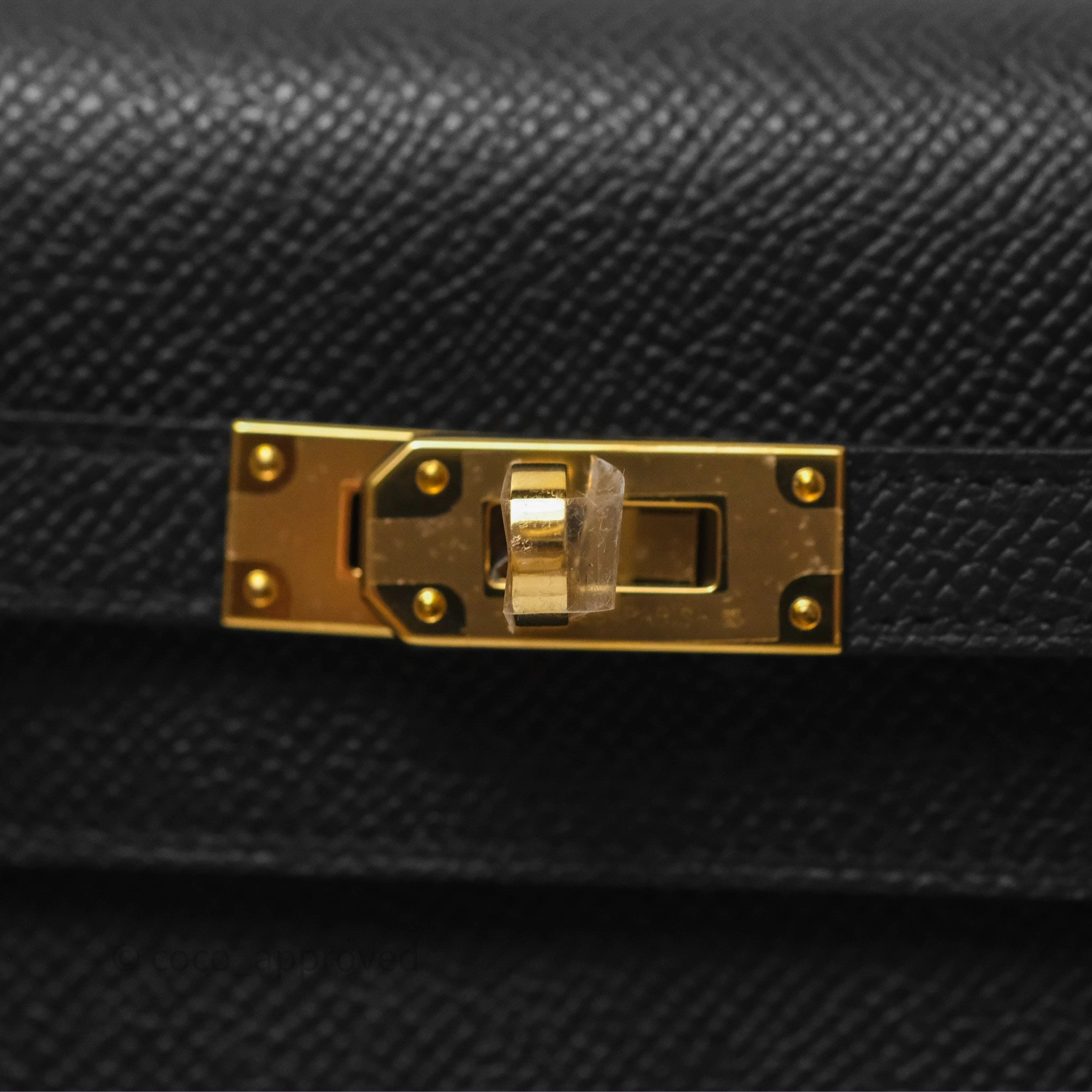 Herms Kelly To Go Wallet Noir 89 Black Epsom Gold Hardware