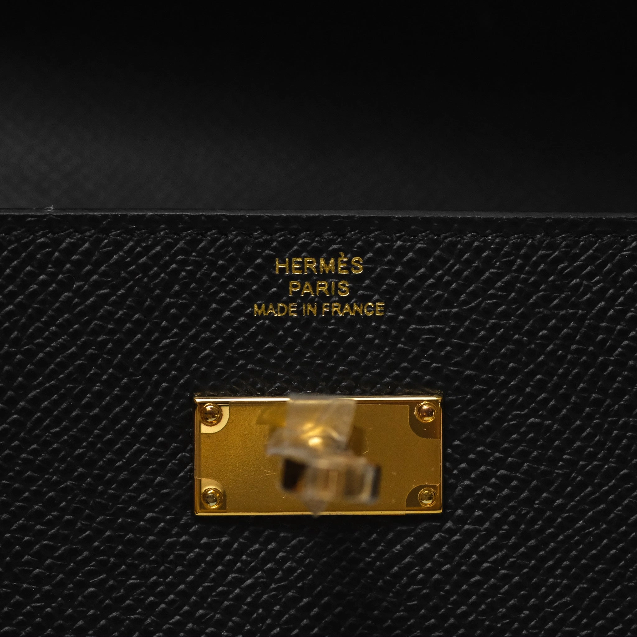 Herms Kelly To Go Wallet Noir 89 Black Epsom Gold Hardware