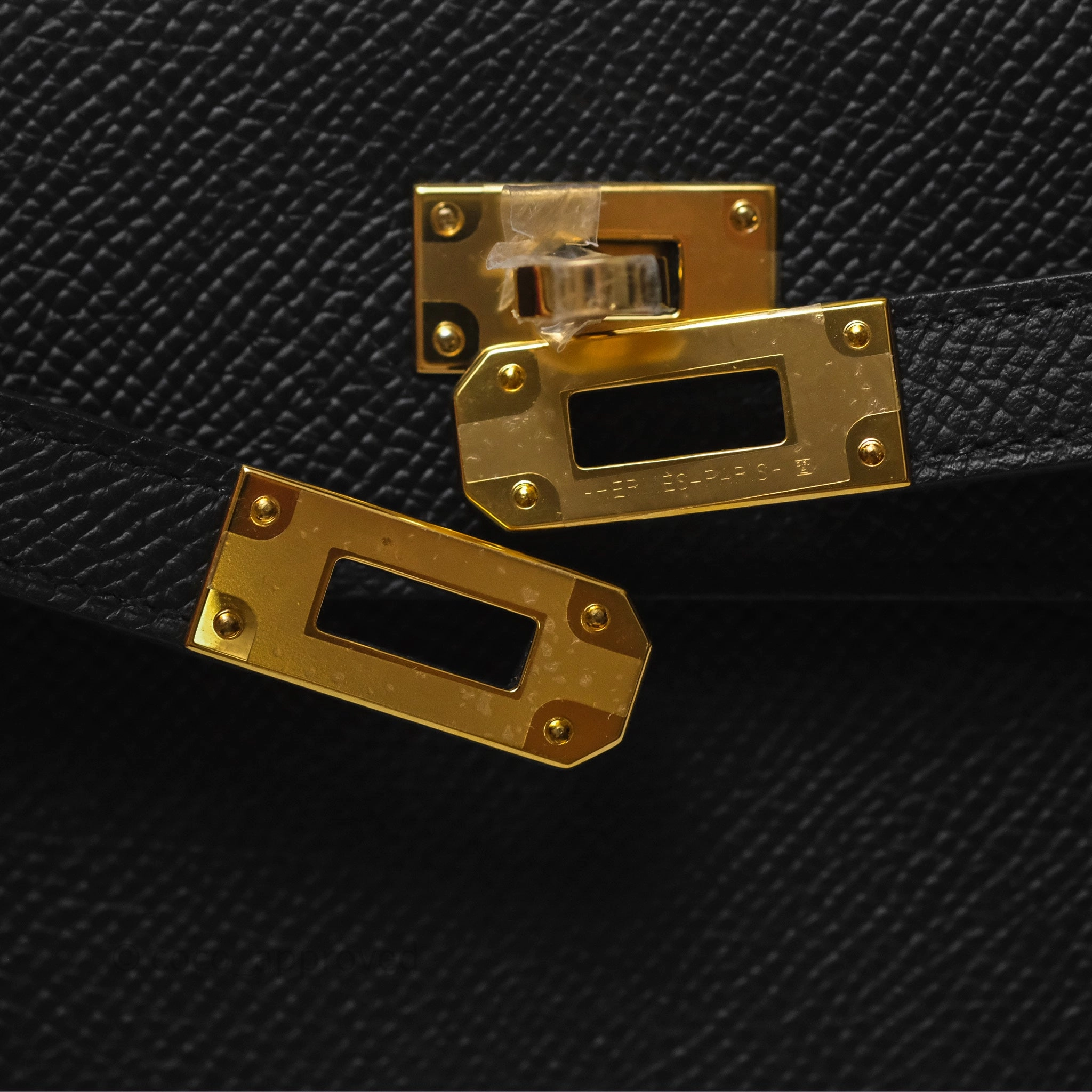 Herms Kelly To Go Wallet Noir 89 Black Epsom Gold Hardware