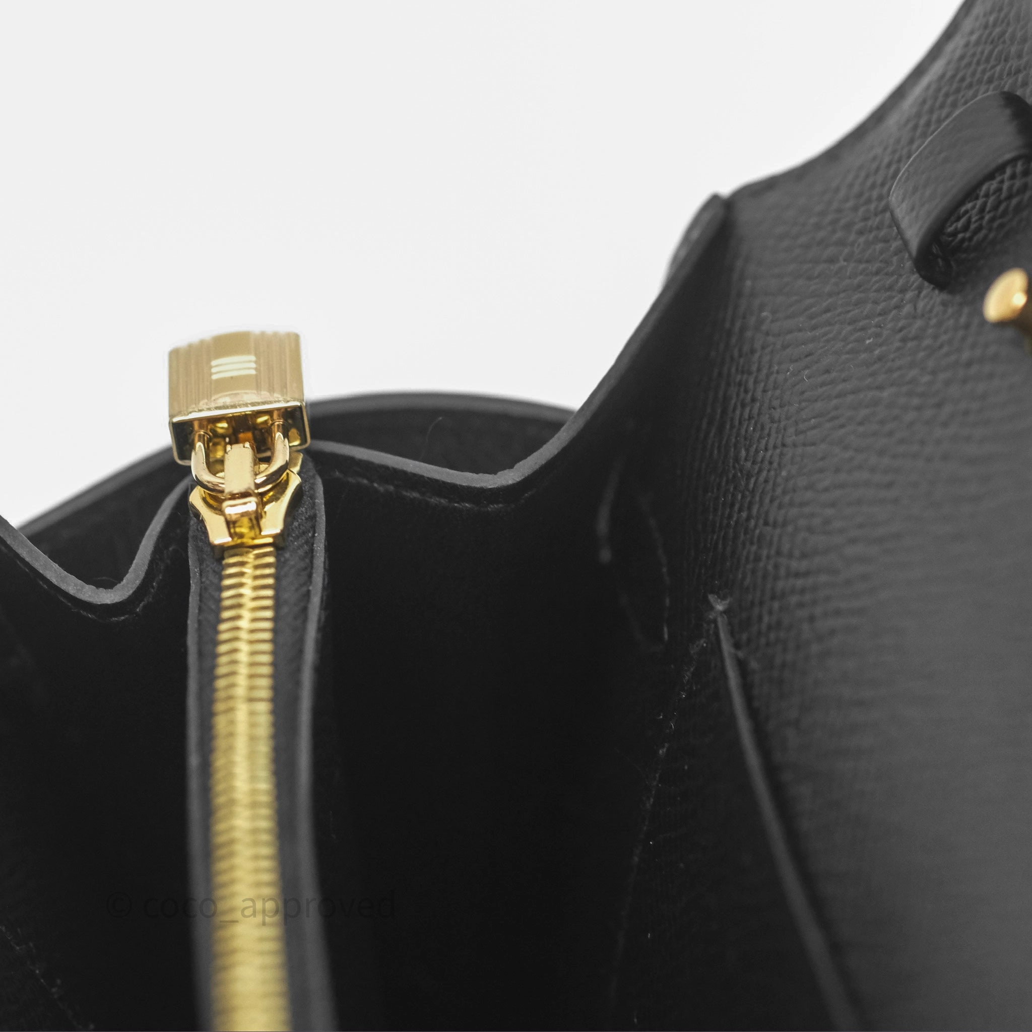 Herms Kelly To Go Wallet Noir 89 Black Epsom Gold Hardware