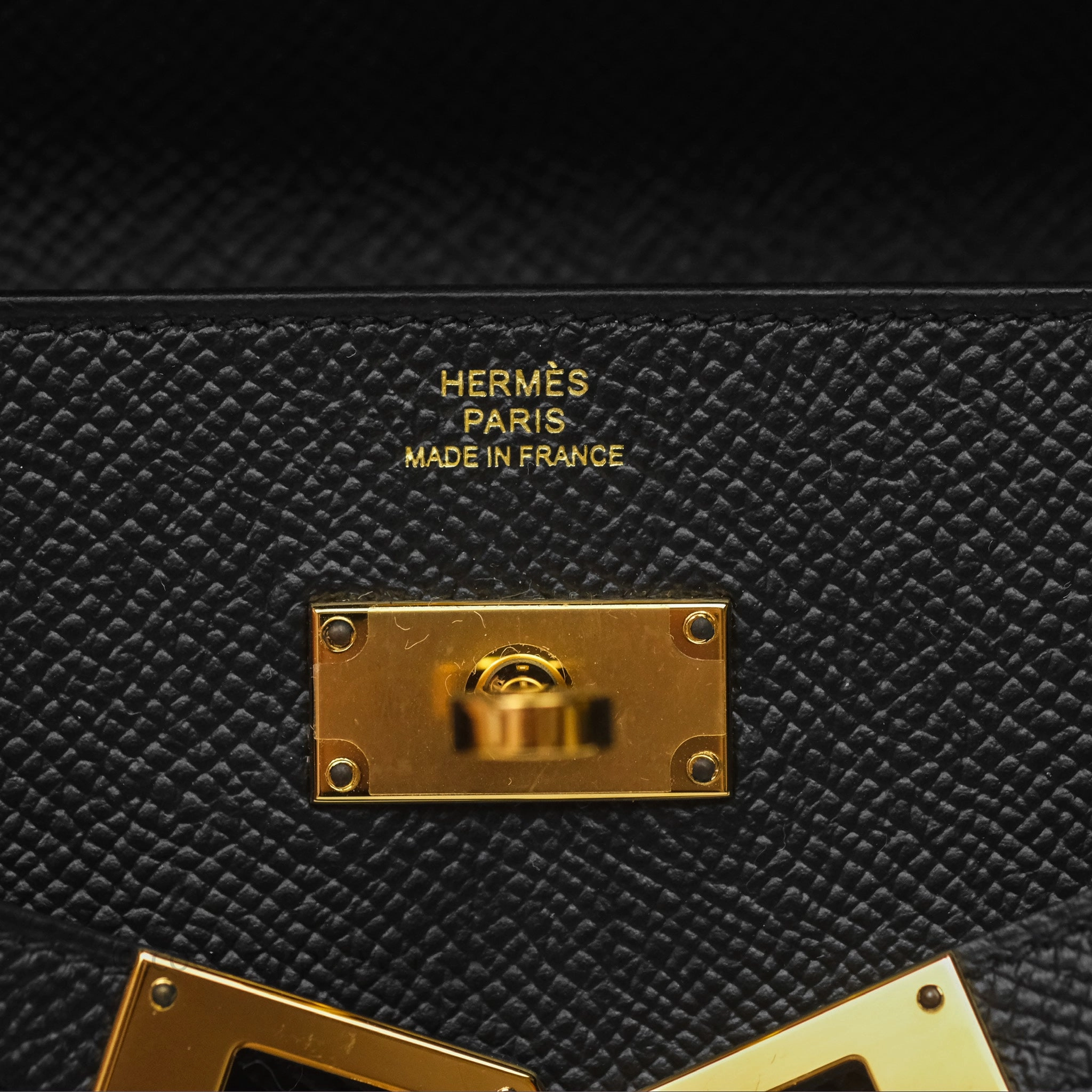 Herms Kelly To Go Wallet Noir 89 Black Epsom Gold Hardware