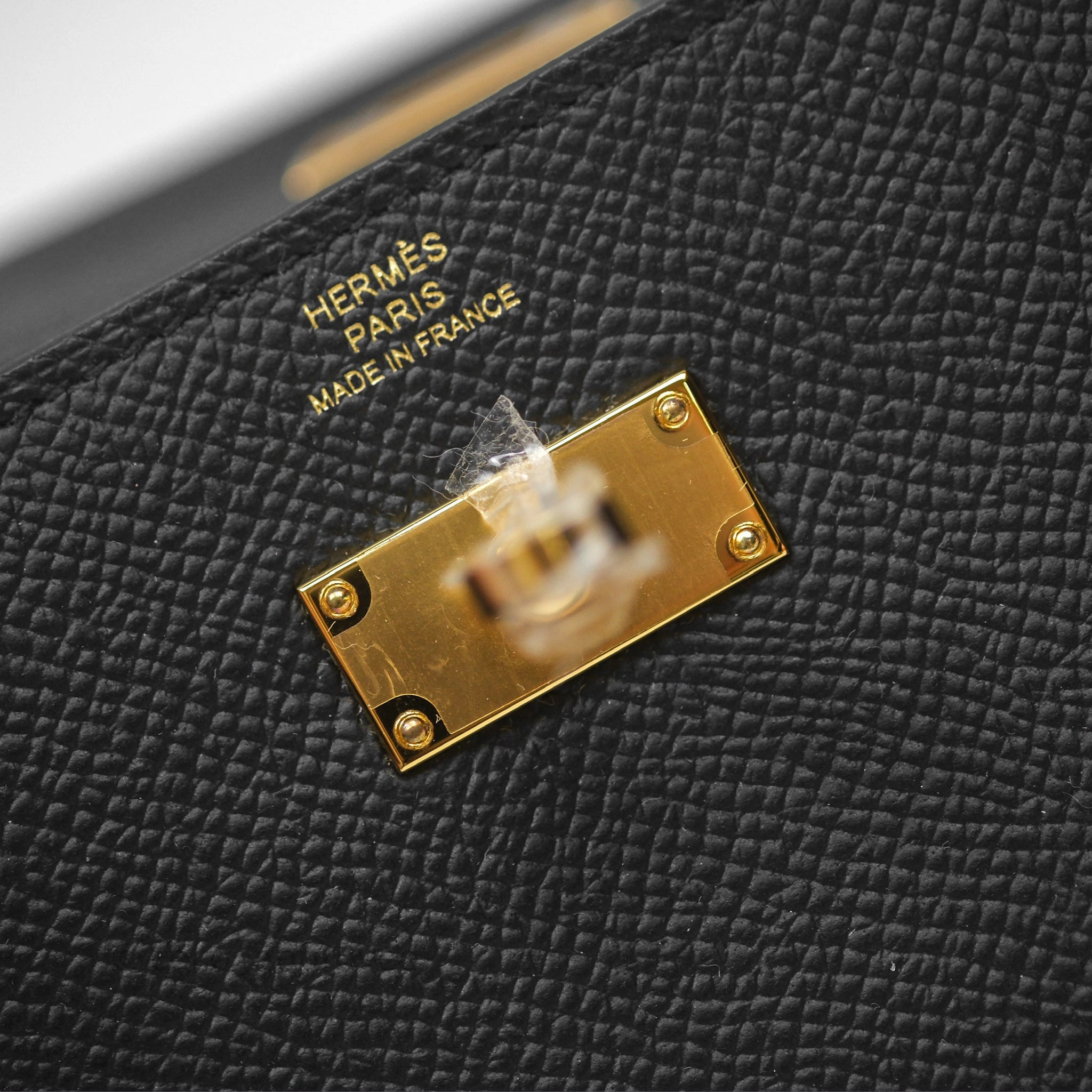 Herms Kelly To Go Wallet Noir 89 Epsom Gold Hardware