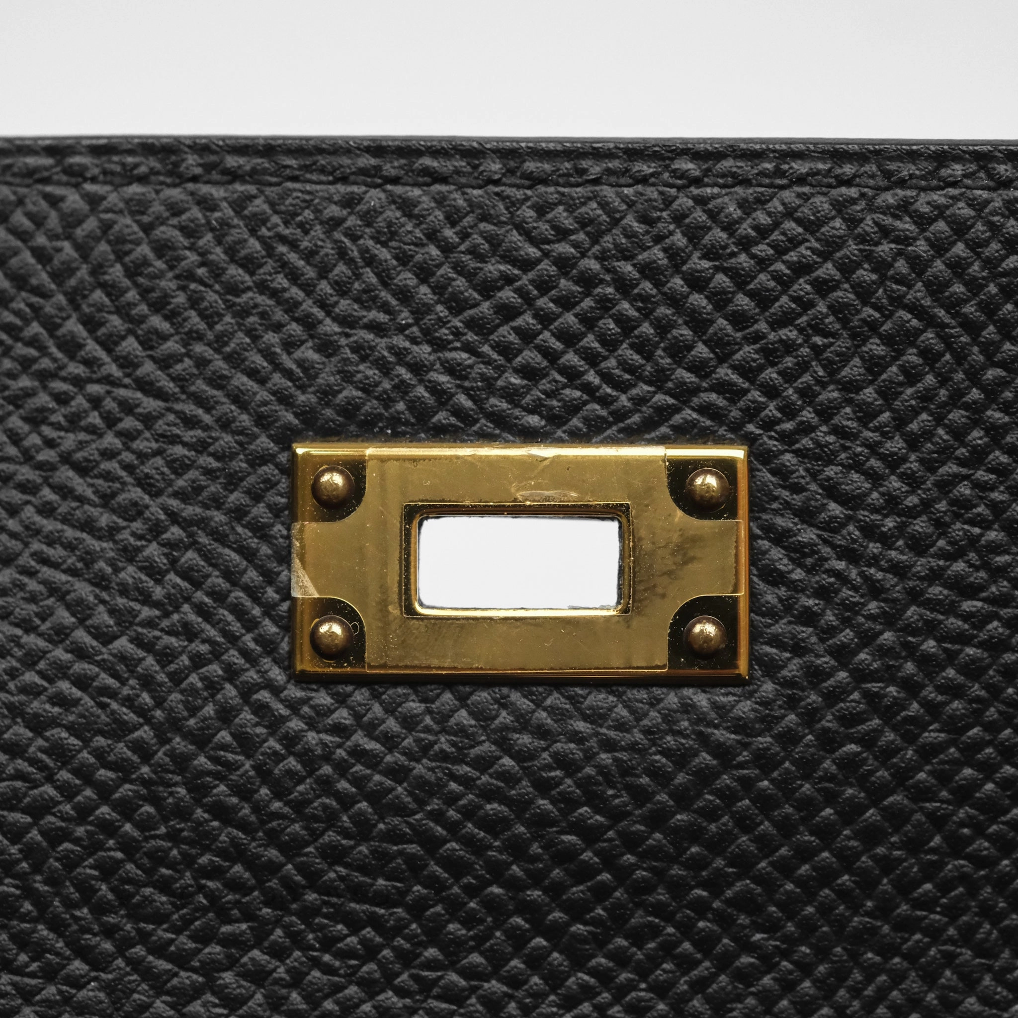 Herms Kelly Wallet Black Noir 89 Epsom Gold Hardware
