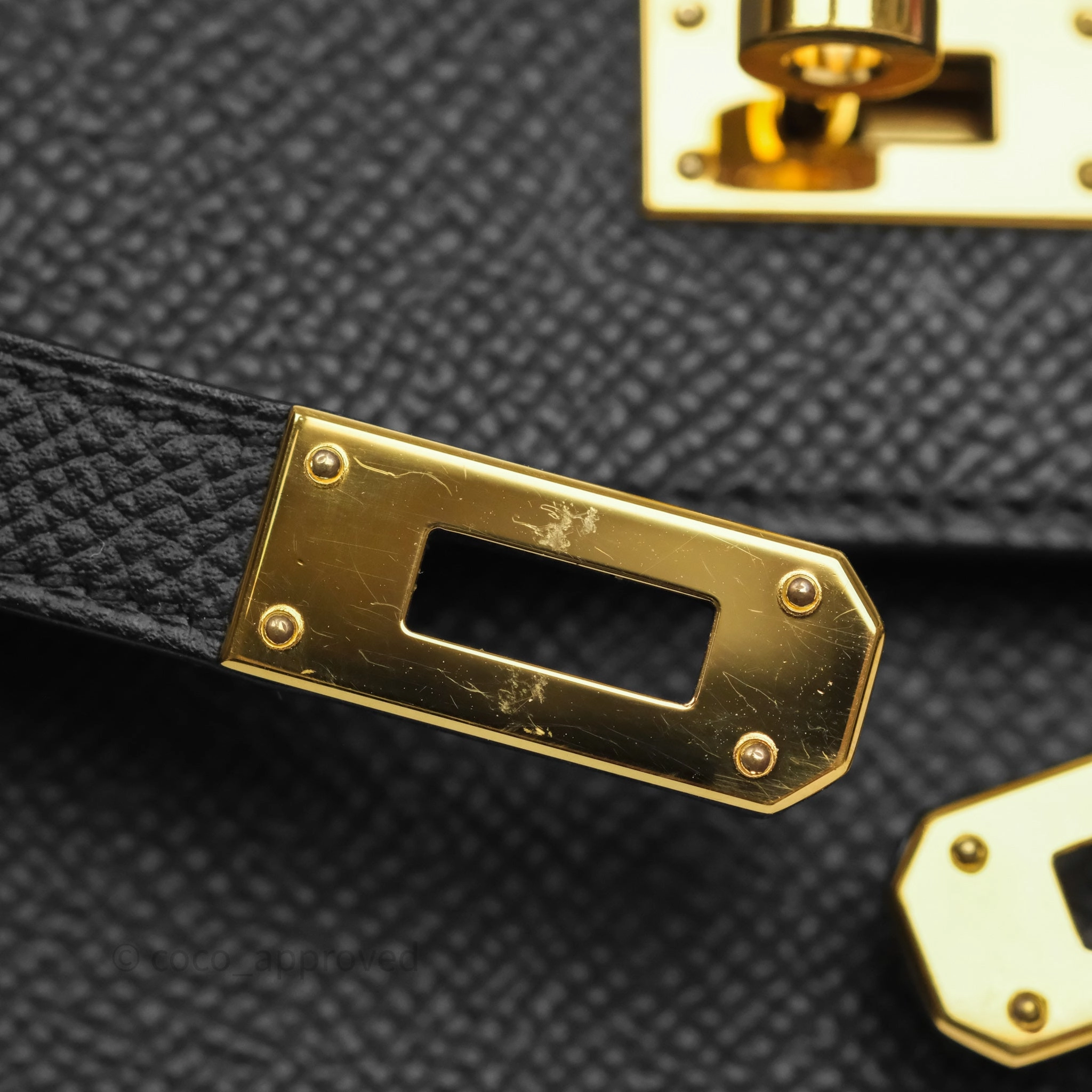 Herms Kelly Wallet Black Noir 89 Epsom Gold Hardware