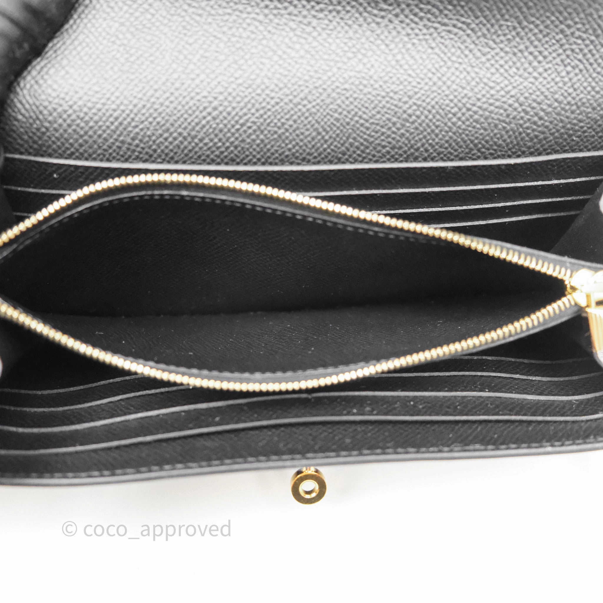 Herms Kelly Wallet Black Noir 89 Epsom Gold Hardware