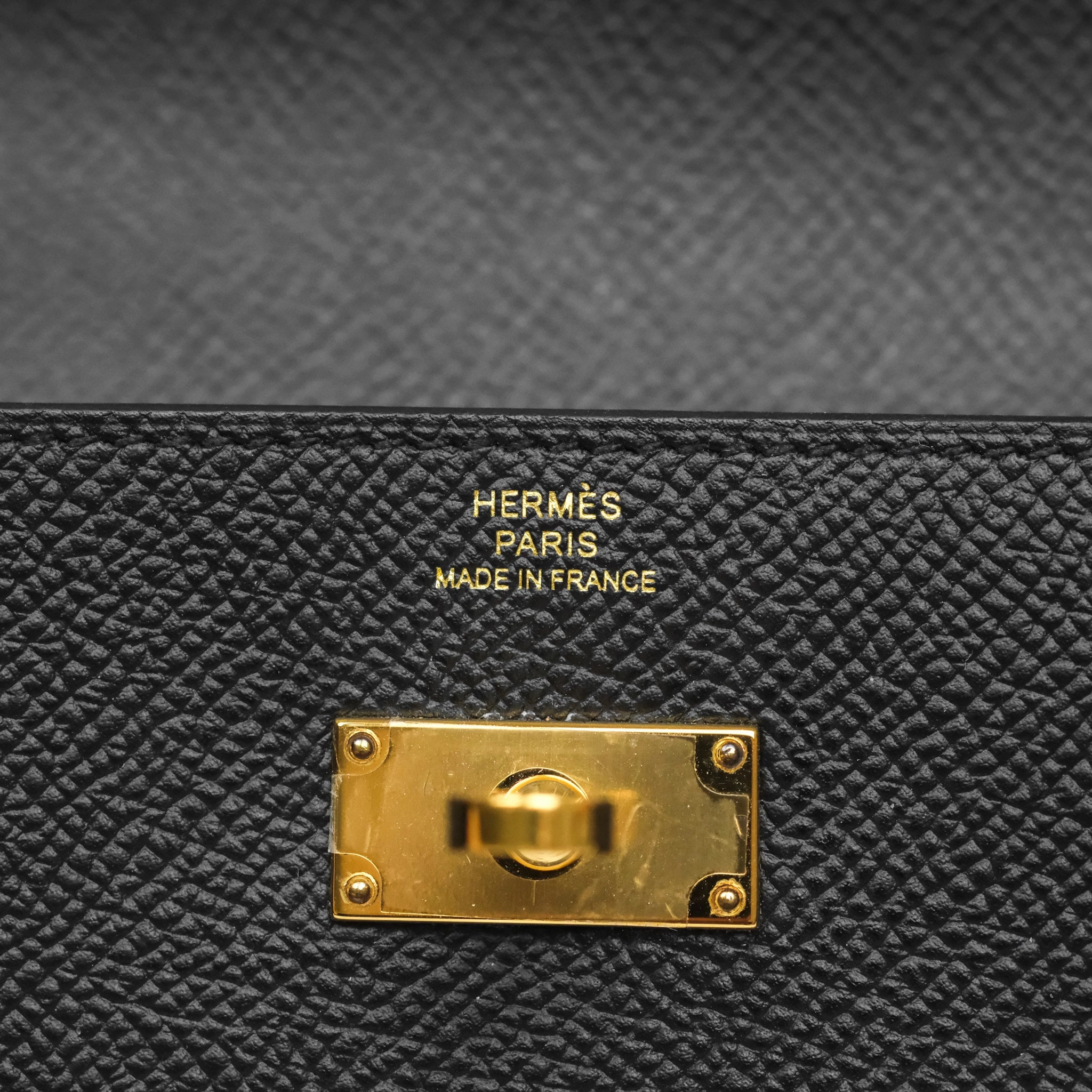 Herms Kelly Wallet Black Noir 89 Epsom Gold Hardware